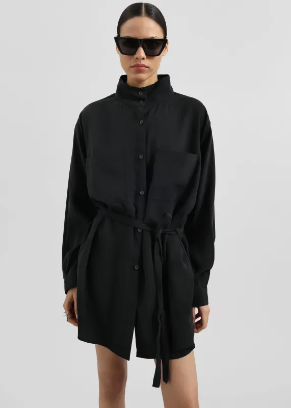 Kilure Shirt Dress - Black sold by Frankie Shop