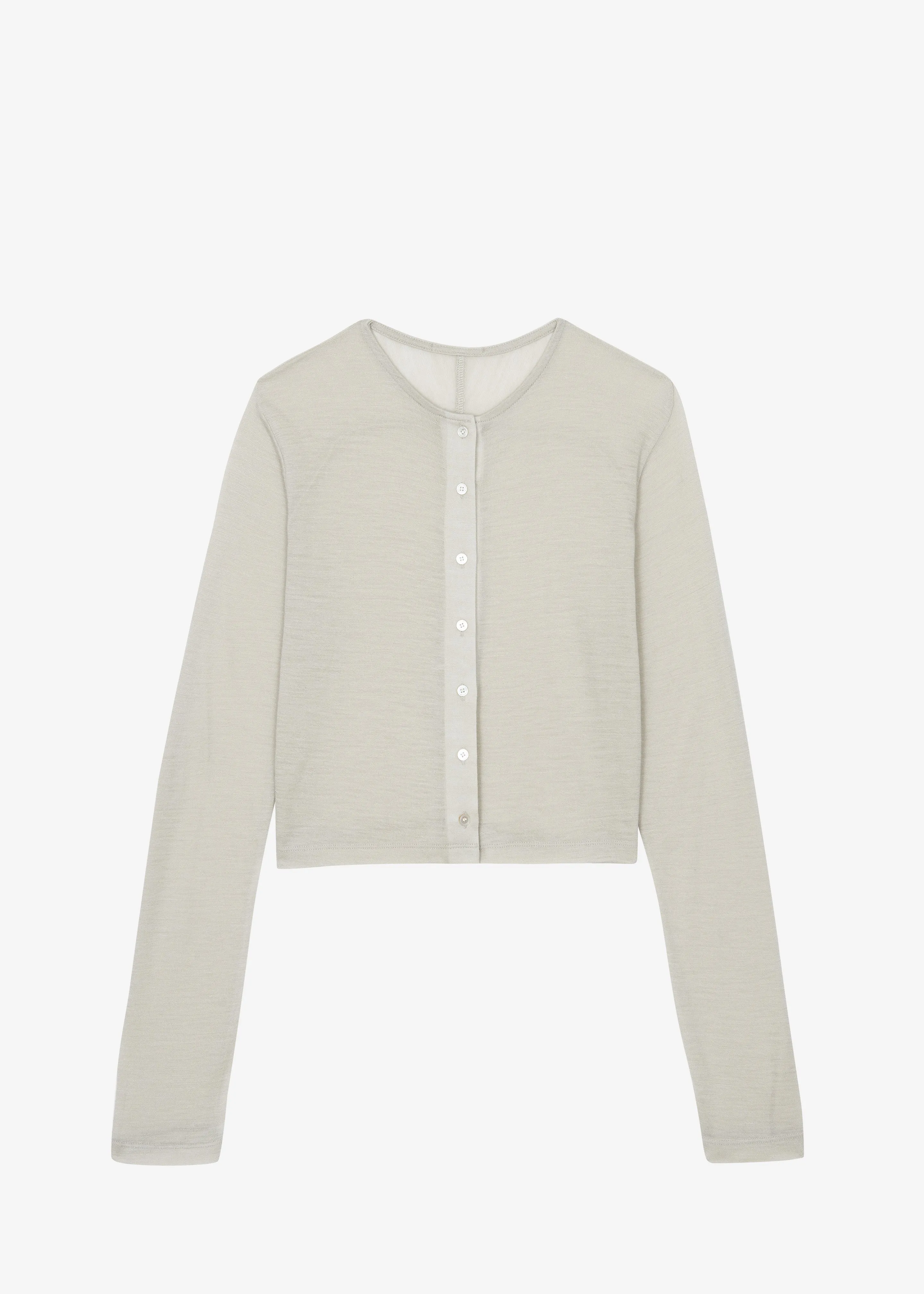 Vinni Thin Wool Cardigan - Light Beige sold by Frankie Shop product image thumbnail 4