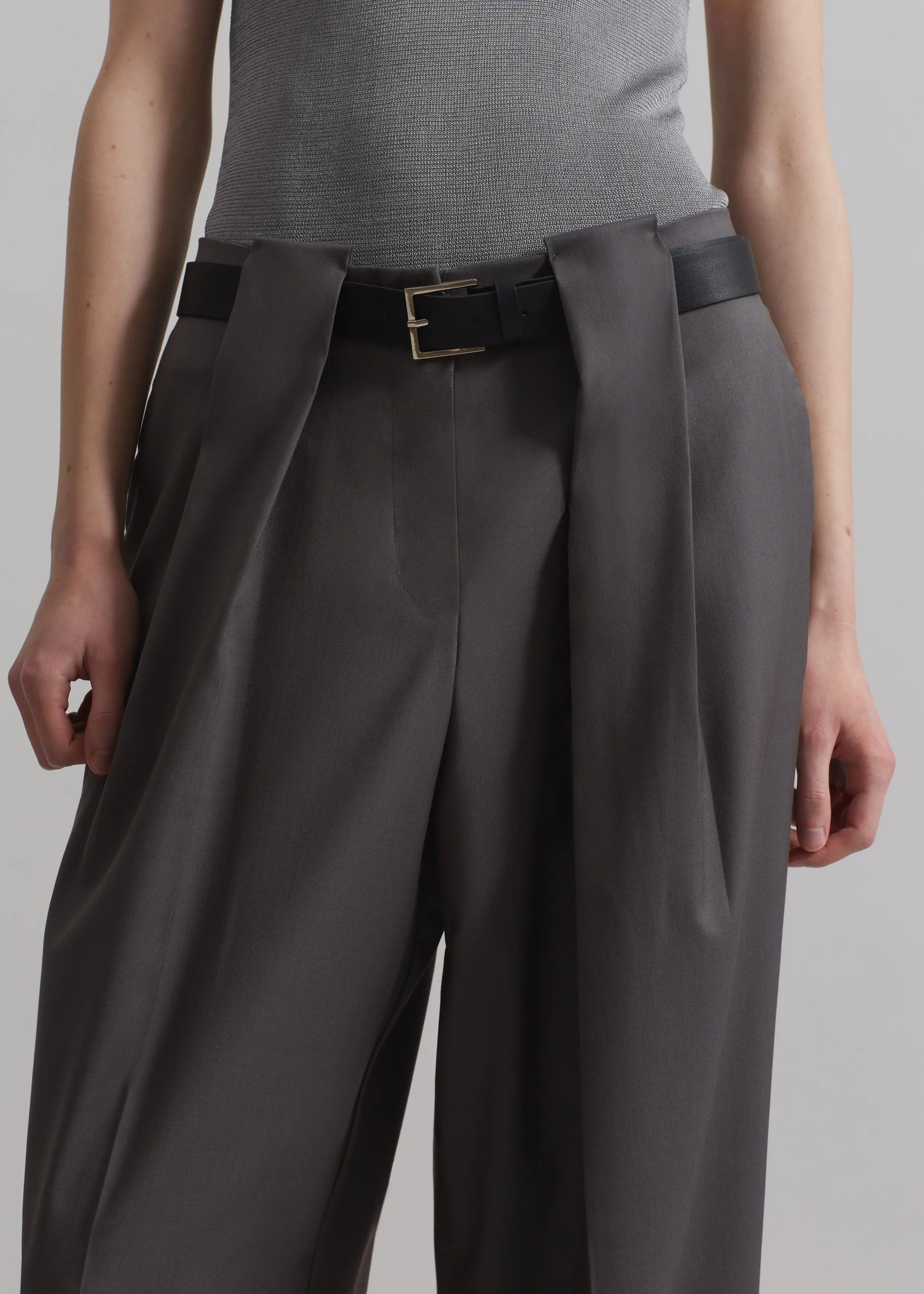 Orsay Pleated Trousers - Dark Grey sold by Frankie Shop product image thumbnail 2