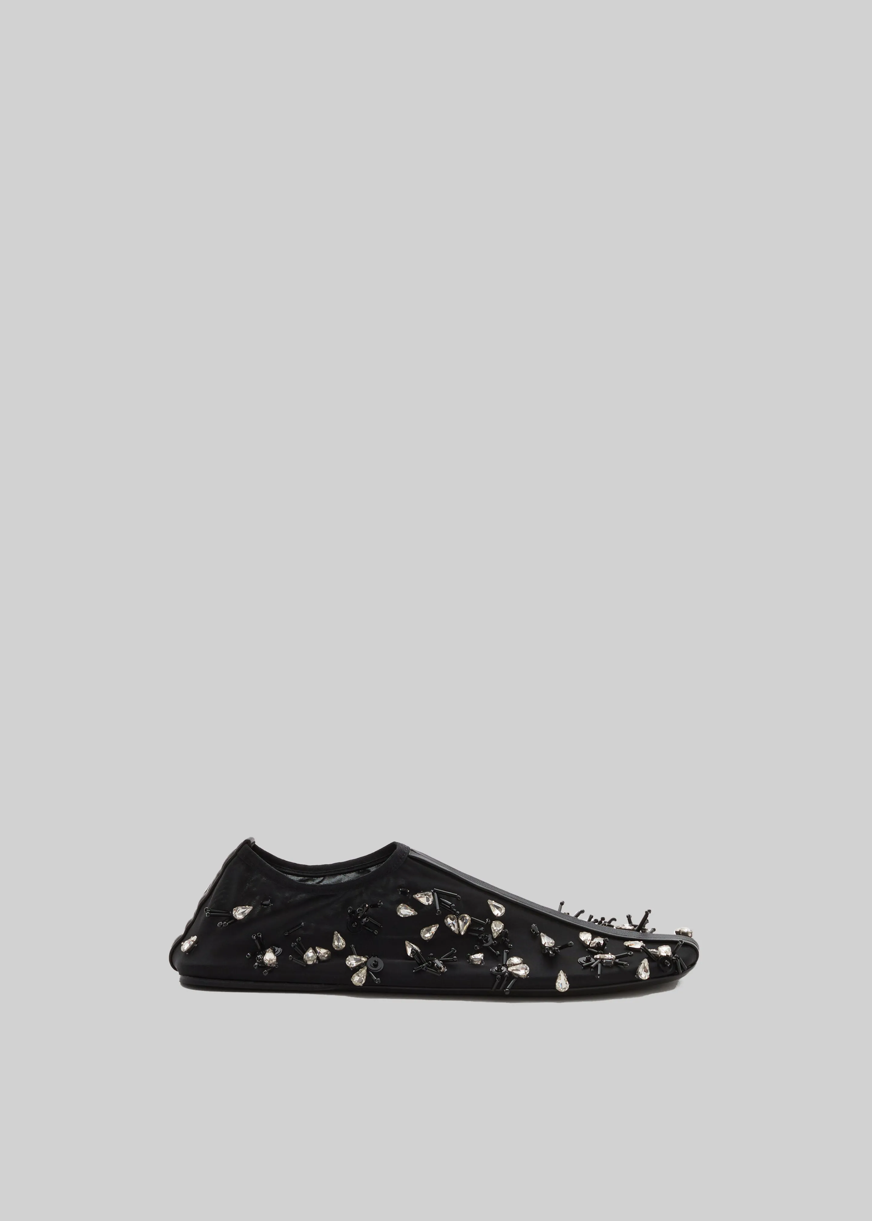 Christopher Esber Frosted Beaded Mesh Flats - Black sold by Frankie Shop product image thumbnail 5