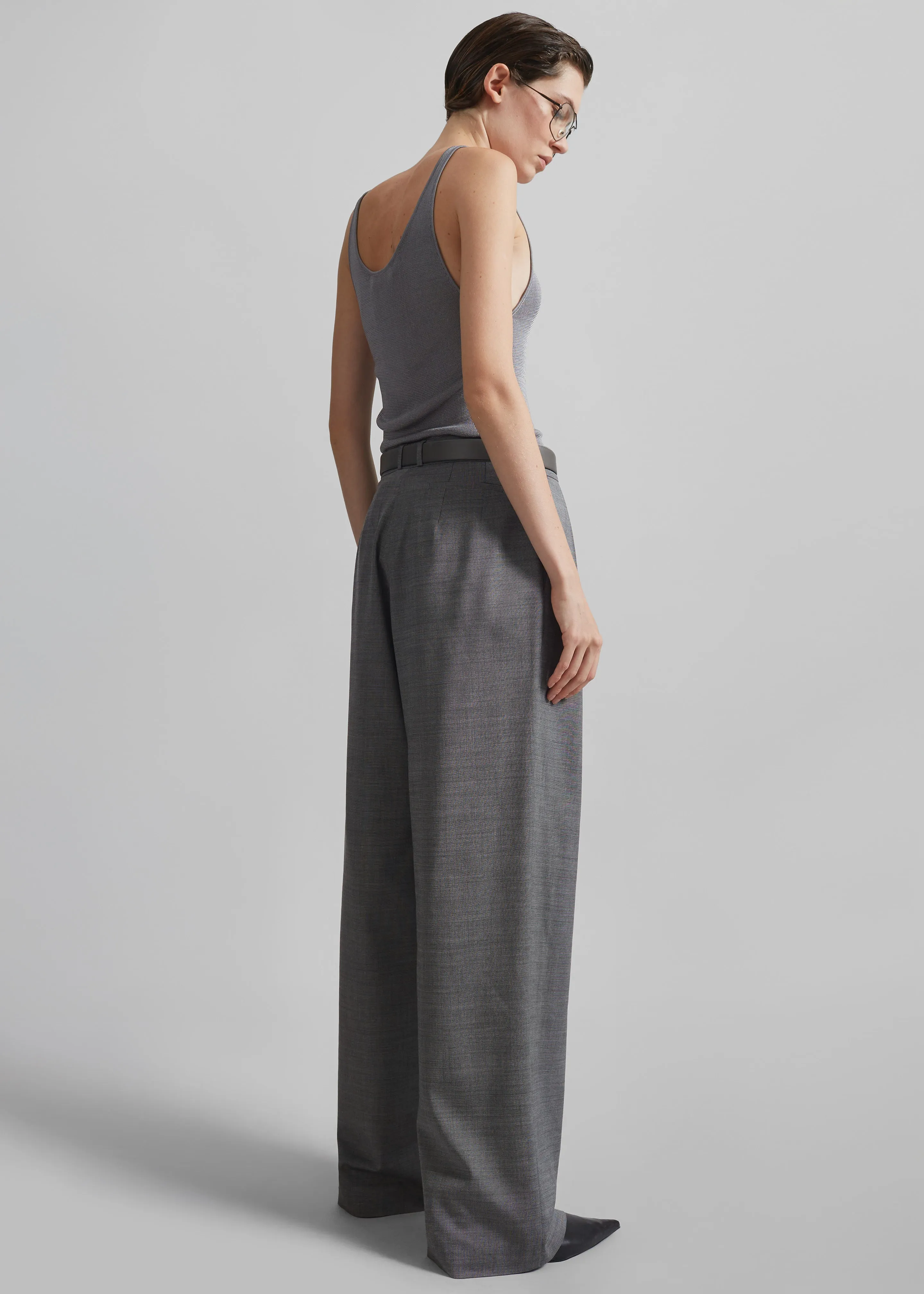 Rivo Knit Tank Top - Grey sold by Frankie Shop product image thumbnail 5