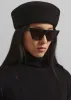 Garbo Pillbox Hat - Black sold by Frankie Shop