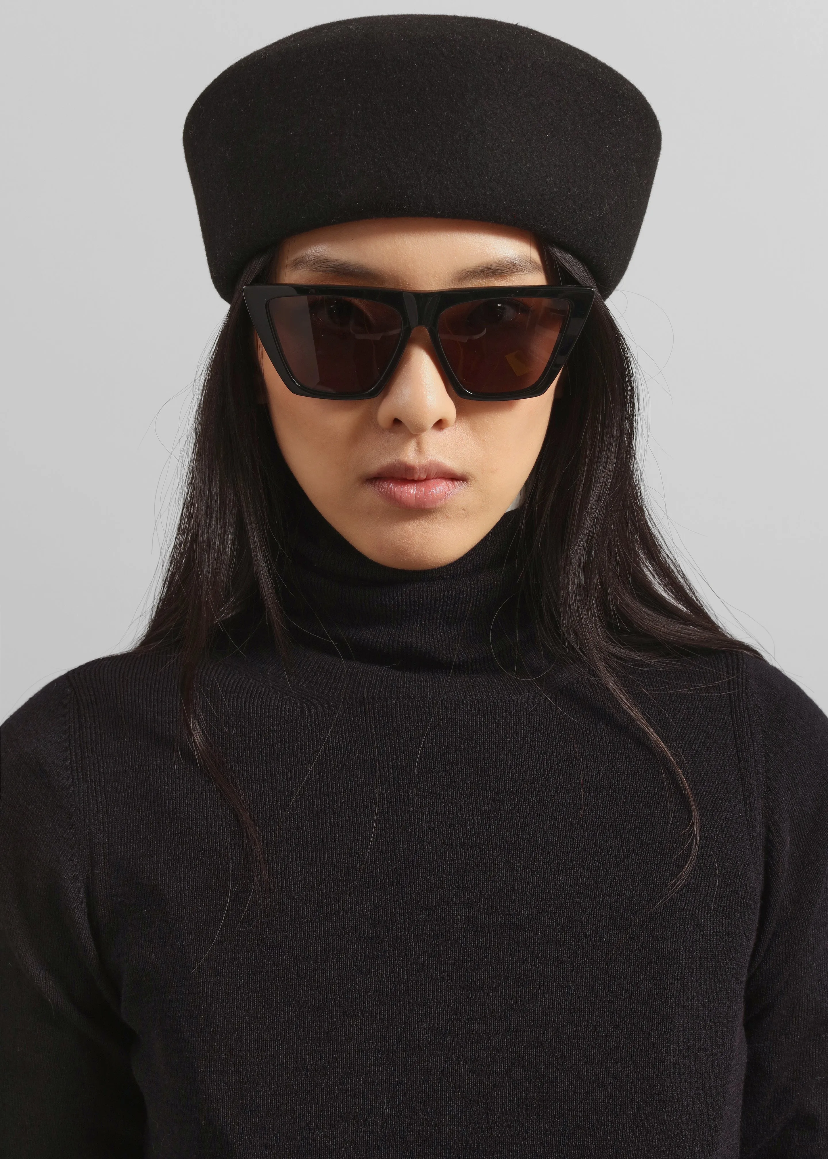 Garbo Pillbox Hat - Black sold by Frankie Shop product image thumbnail 3