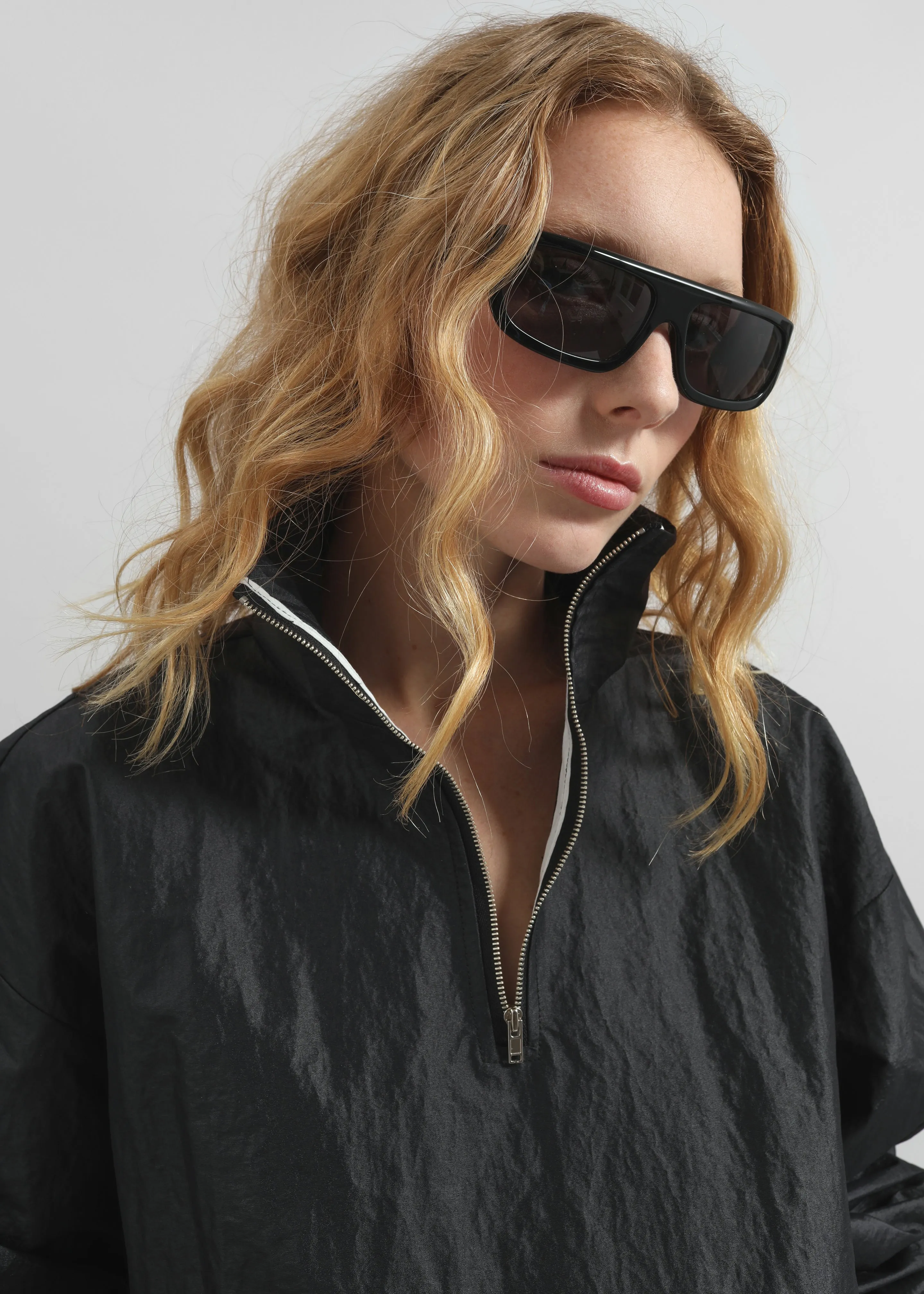 Majvik Windbreaker Anorak - Black sold by Frankie Shop product image thumbnail 4