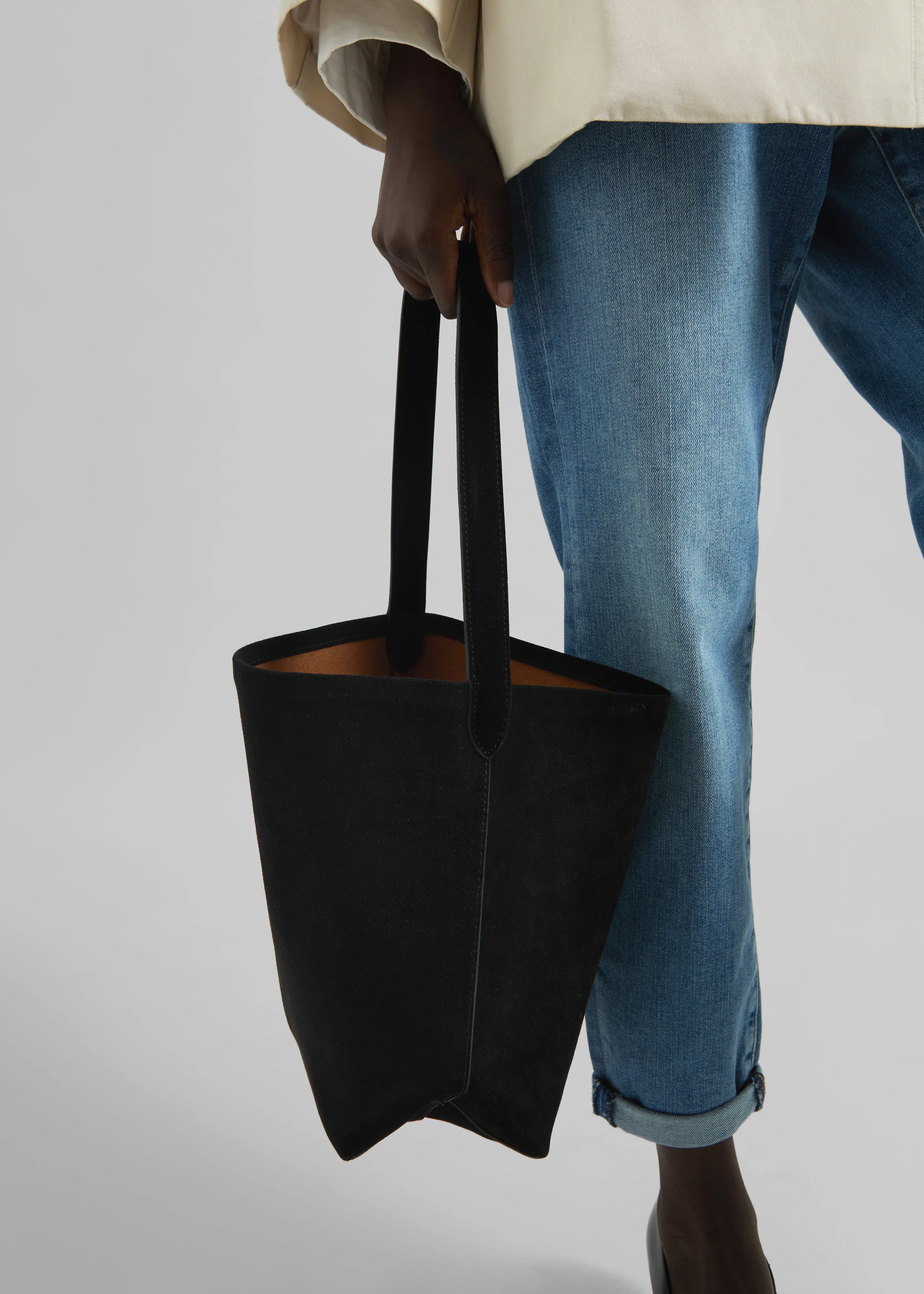 Royso Suede Bucket Bag - Black sold by Frankie Shop product image thumbnail 3