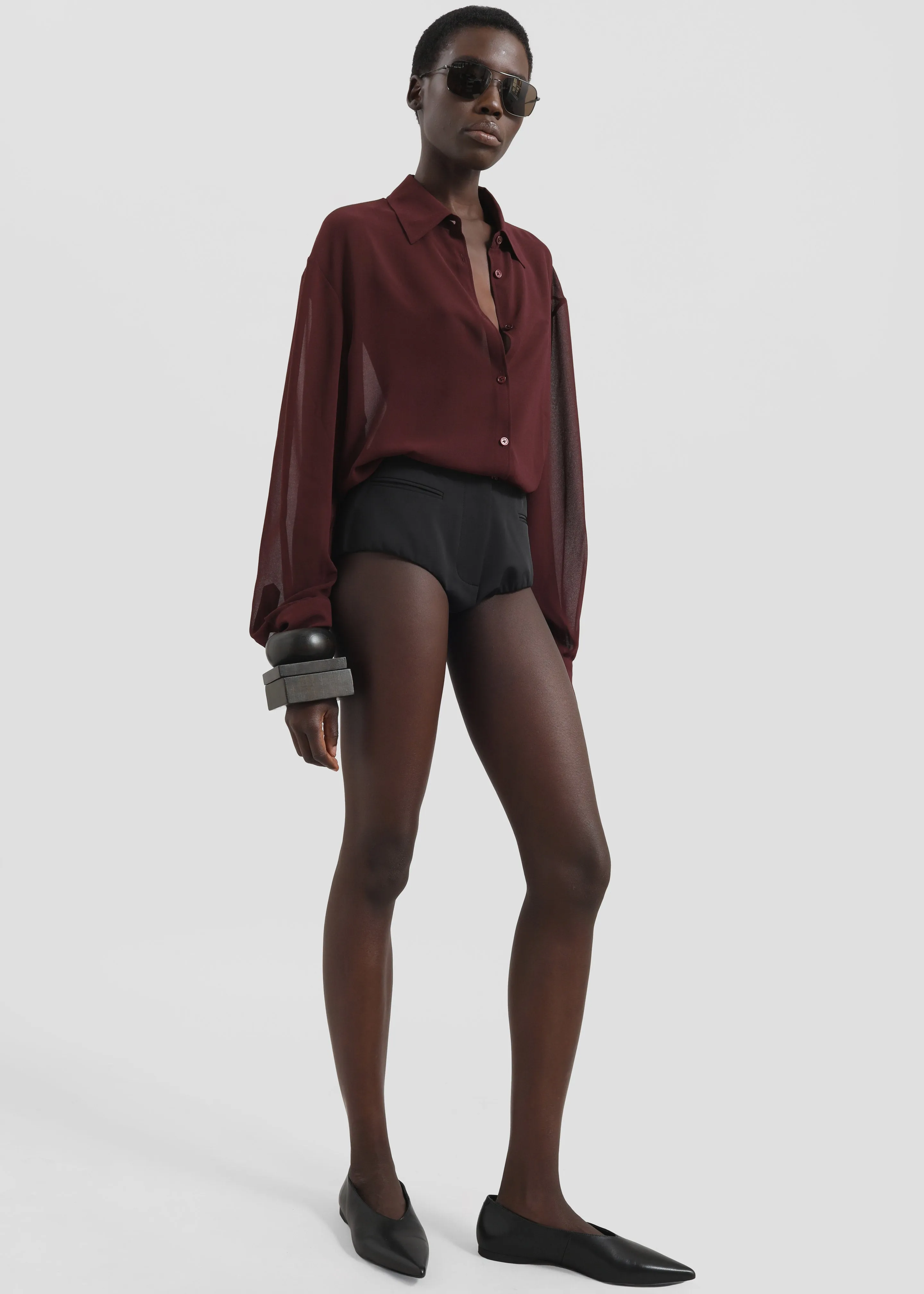 Gudu Tailored Hot Pants #06 - Black sold by Frankie Shop product image thumbnail 2