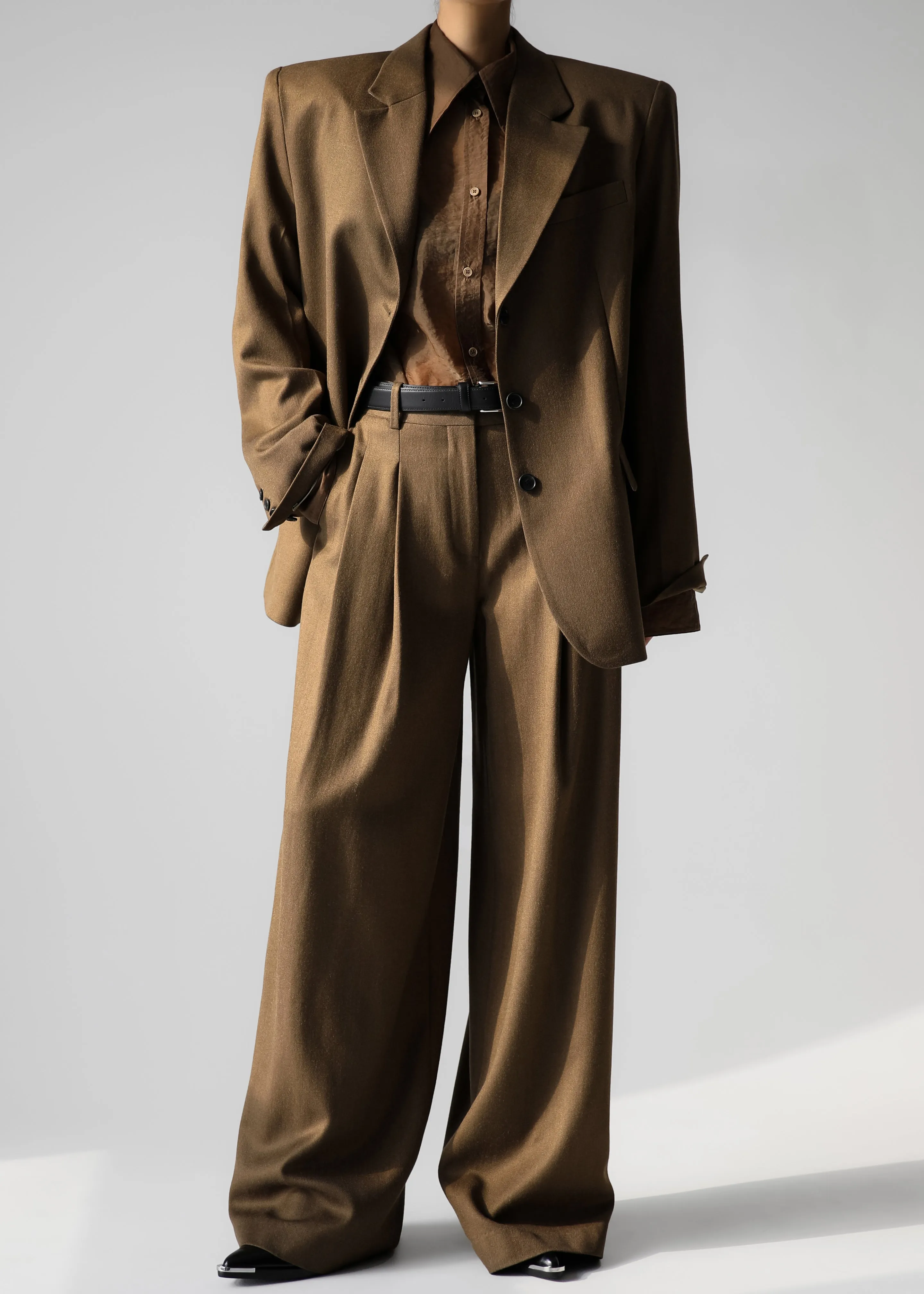 Halser Oversized Blazer - Brown sold by Frankie Shop product image thumbnail 2