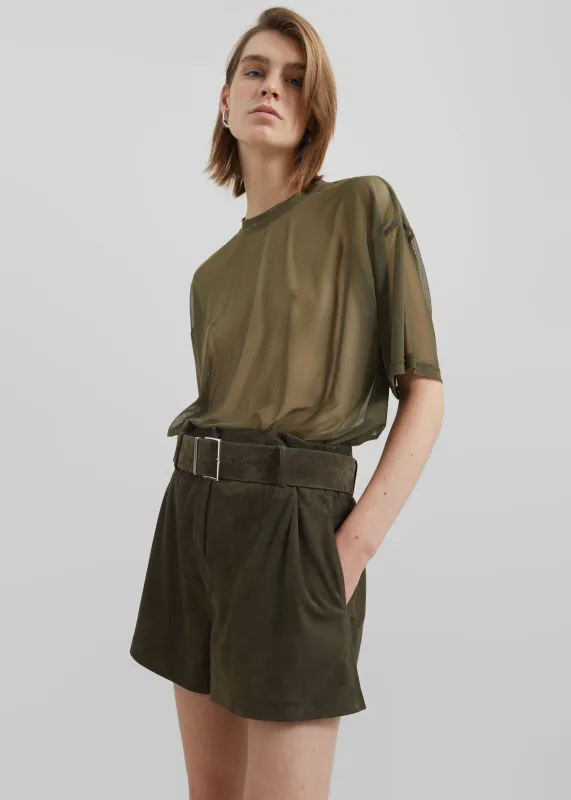 Zolli Mesh Tee - Khaki sold by Frankie Shop