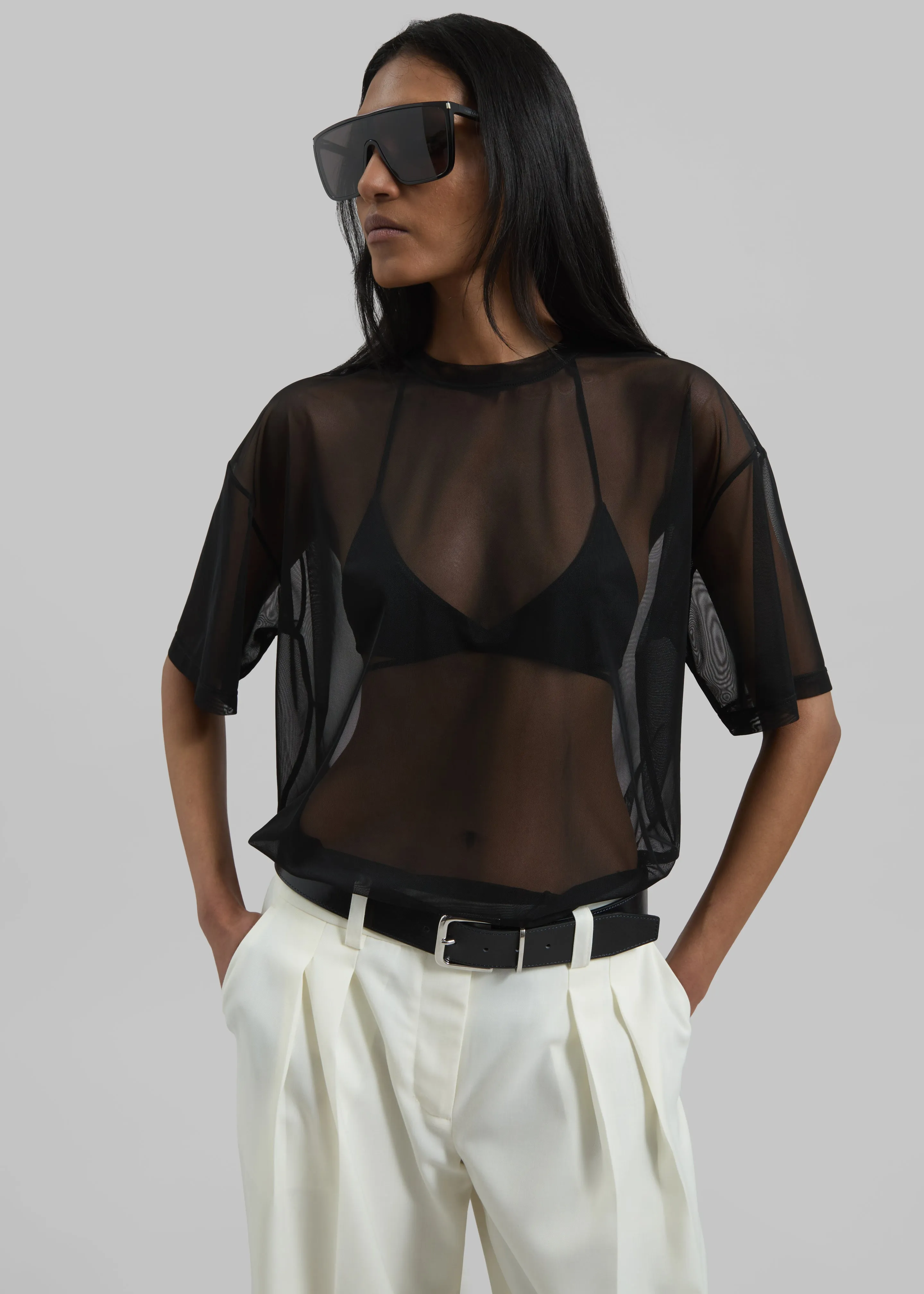 Zolli Mesh Tee - Black sold by Frankie Shop product image thumbnail 4