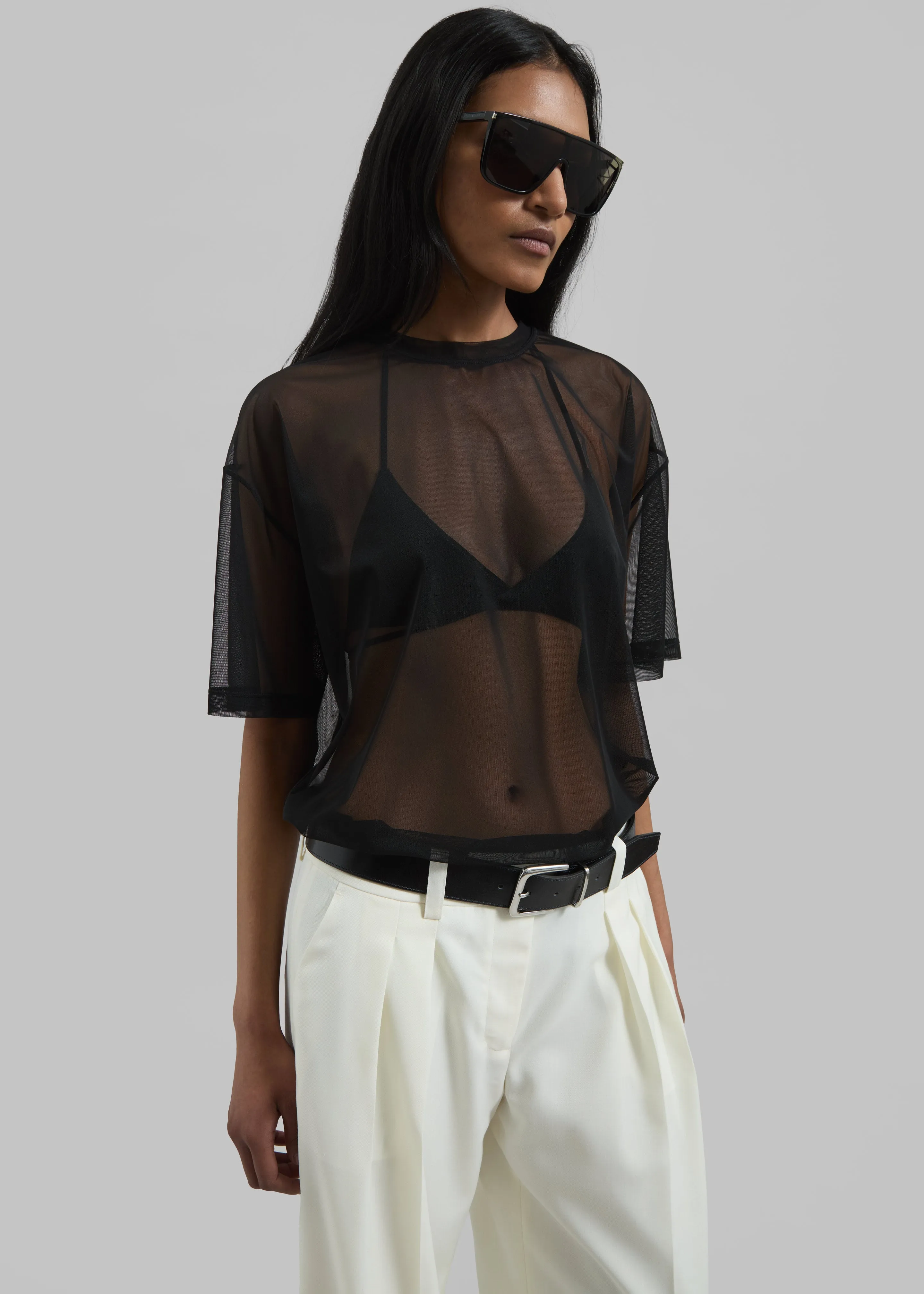 Zolli Mesh Tee - Black sold by Frankie Shop product image thumbnail 3