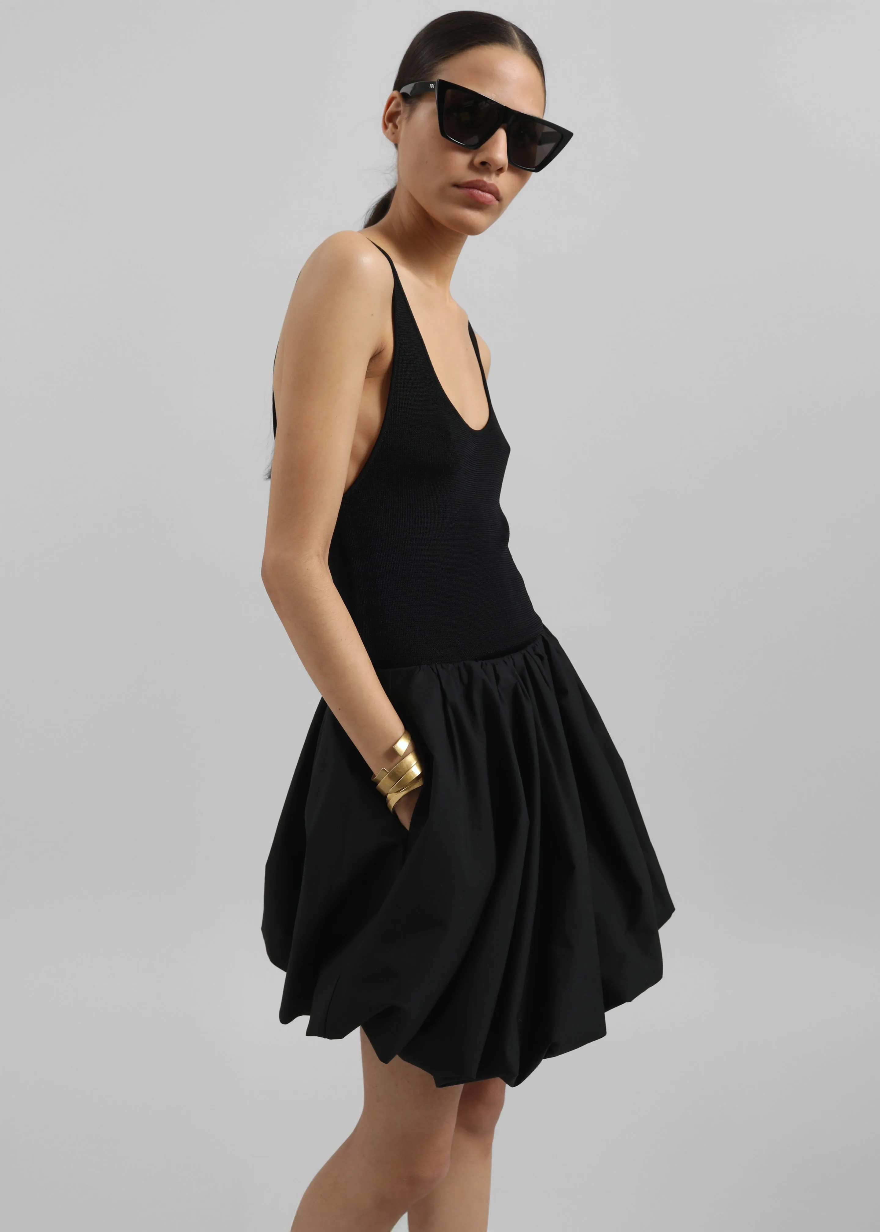 Rotate Mini Balloon Skirt - Black sold by Frankie Shop