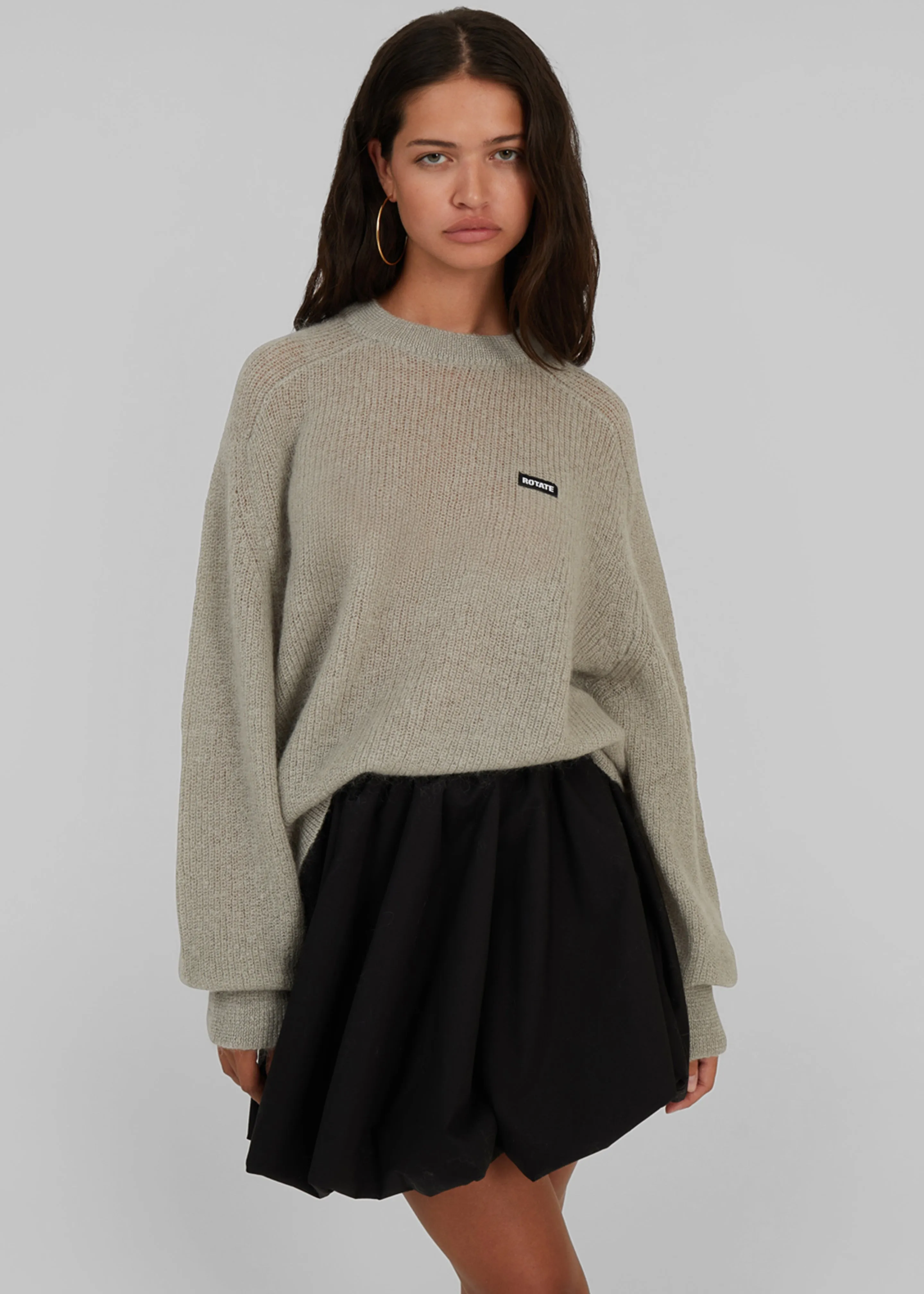 Rotate Mini Balloon Skirt - Black sold by Frankie Shop product image thumbnail 5