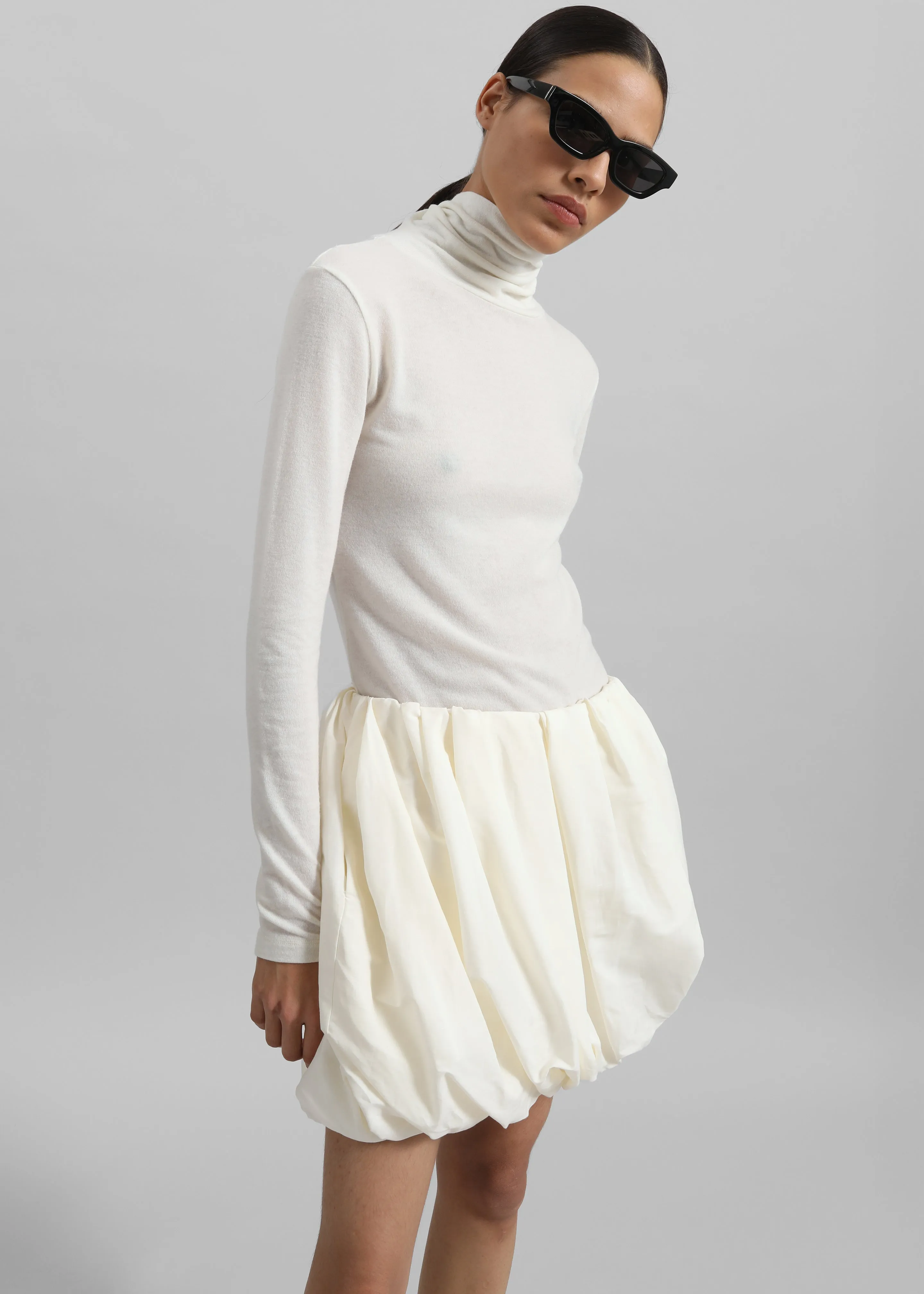 JW Anderson Rolled Hem Skirt - Ivory sold by Frankie Shop