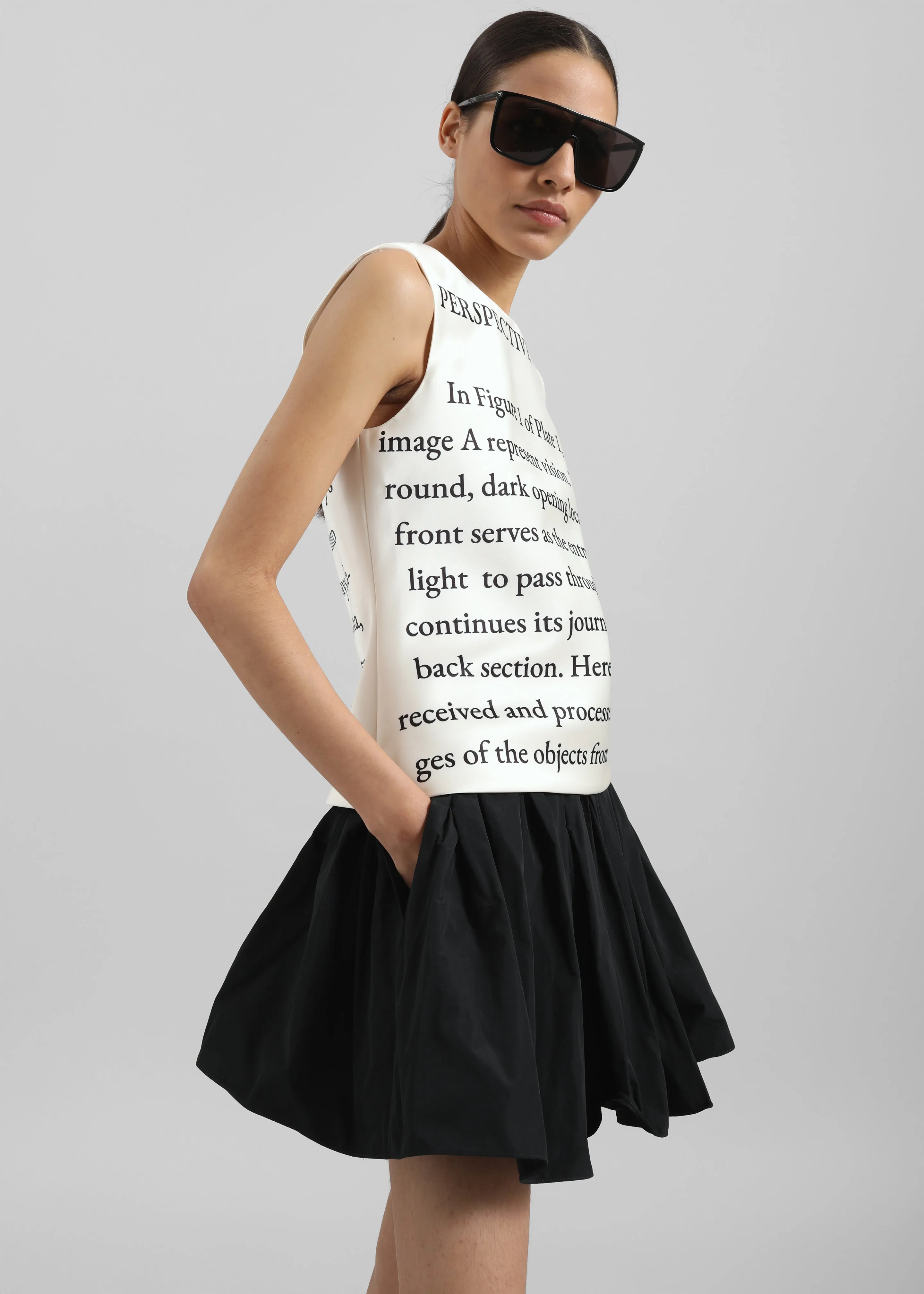 JW Anderson Gathered Circle Skort - Black sold by Frankie Shop