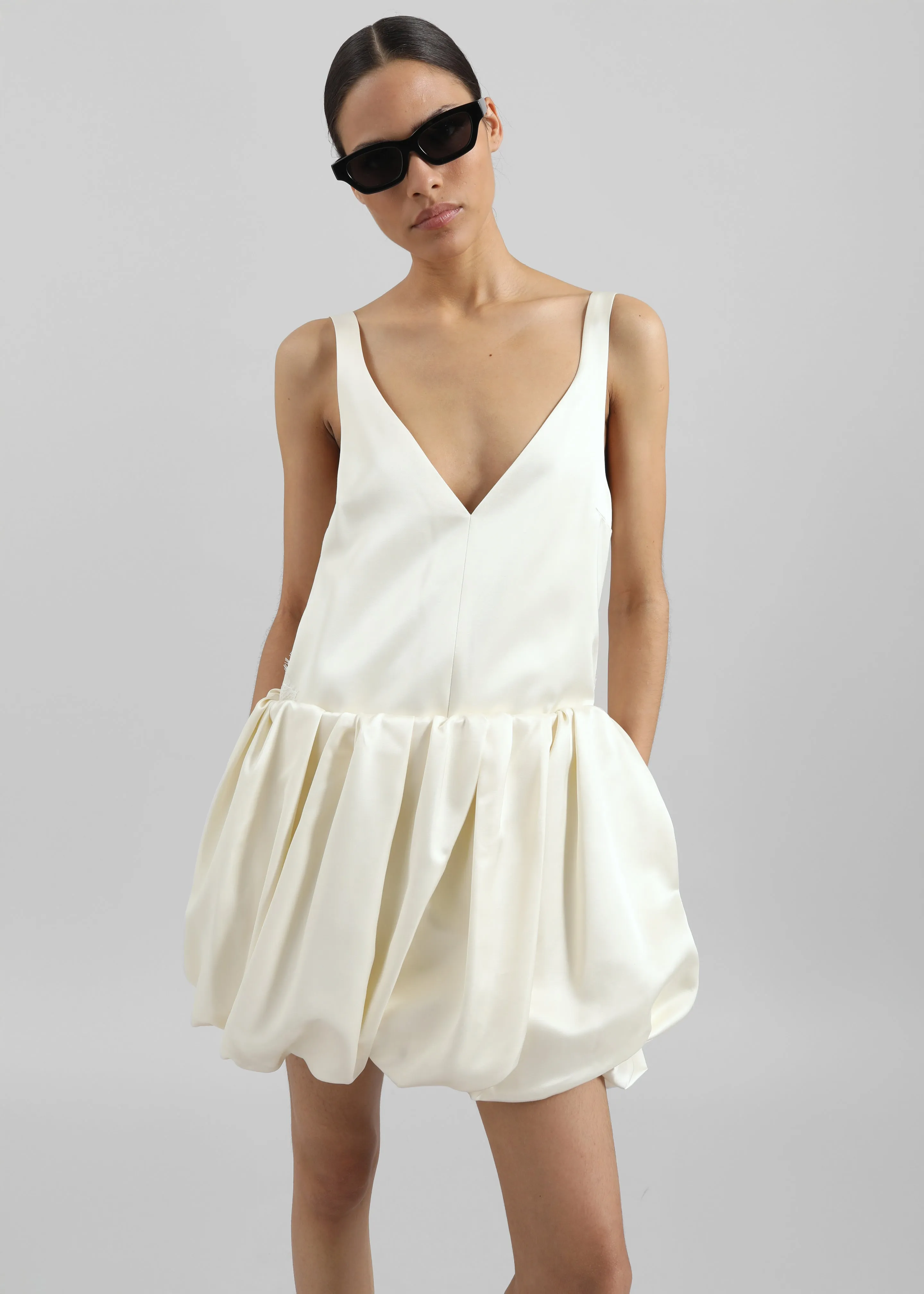 JW Anderson Rolled Hem Cami Dress - Ivory sold by Frankie Shop