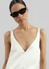 JW Anderson Rolled Hem Cami Dress - Ivory sold by Frankie Shop