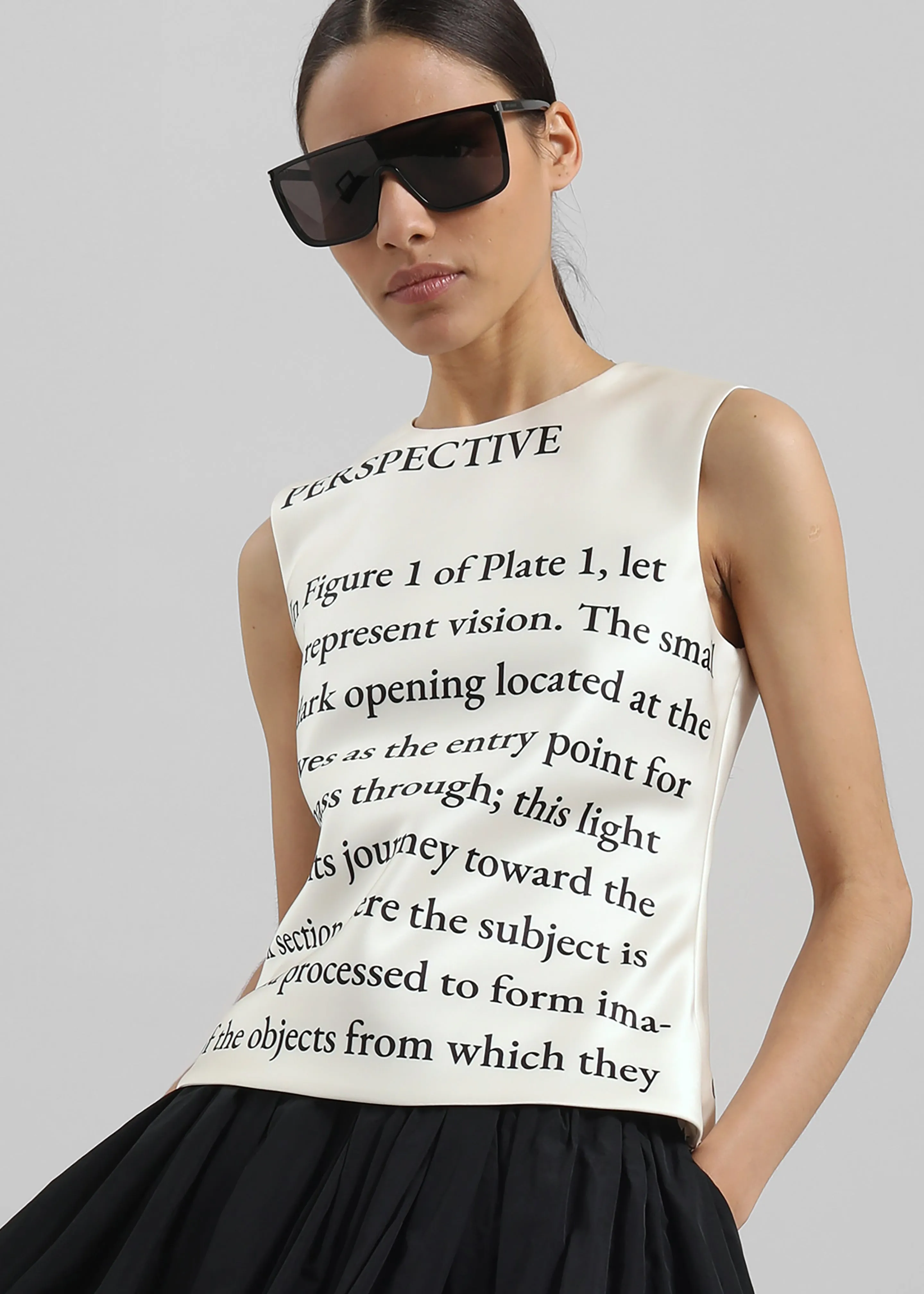 JW Anderson Bias Cut Sleeveless Top - Ivory sold by Frankie Shop product image thumbnail 2