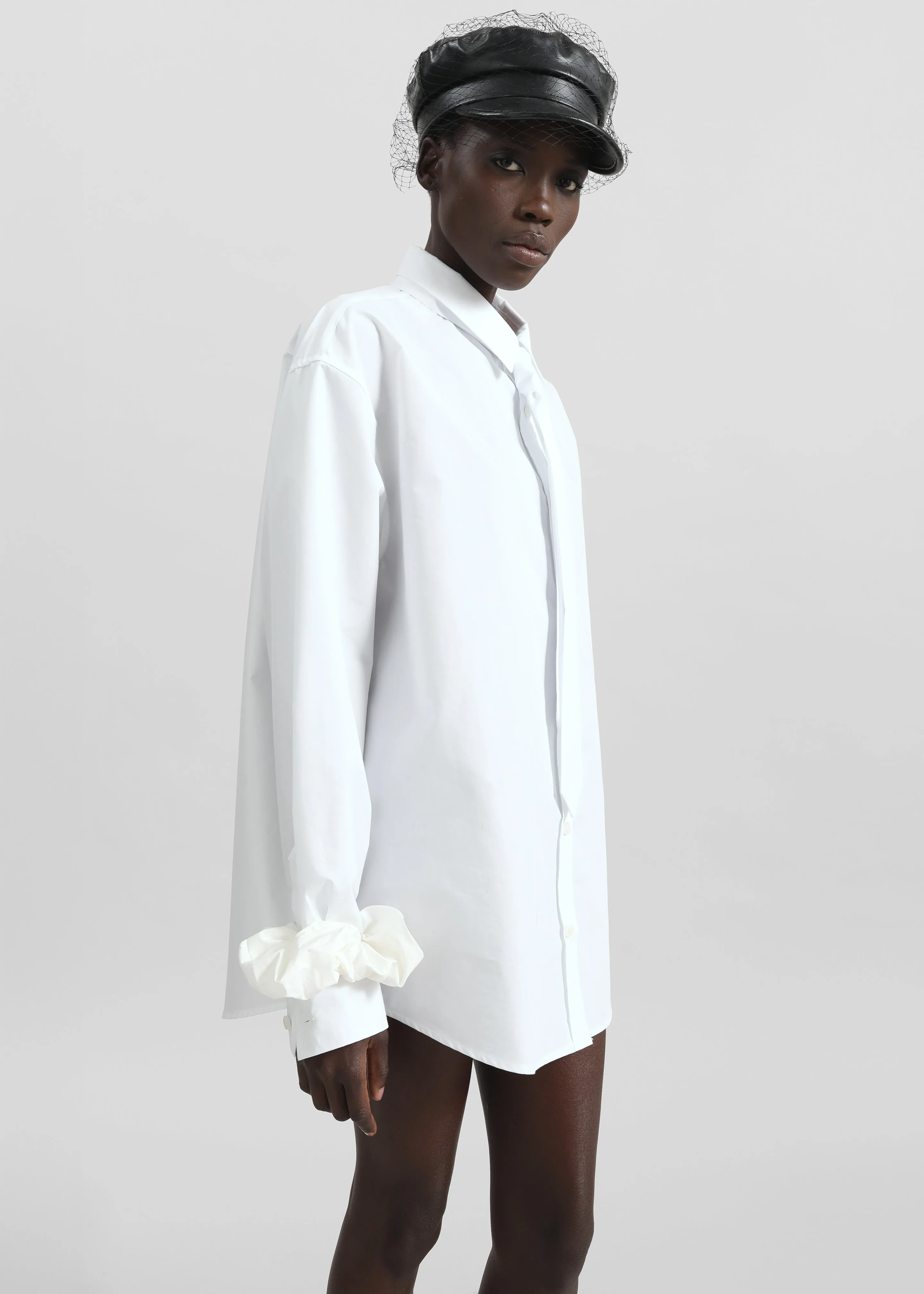 Perna Tie Neck Shirt - White sold by Frankie Shop product image thumbnail 2