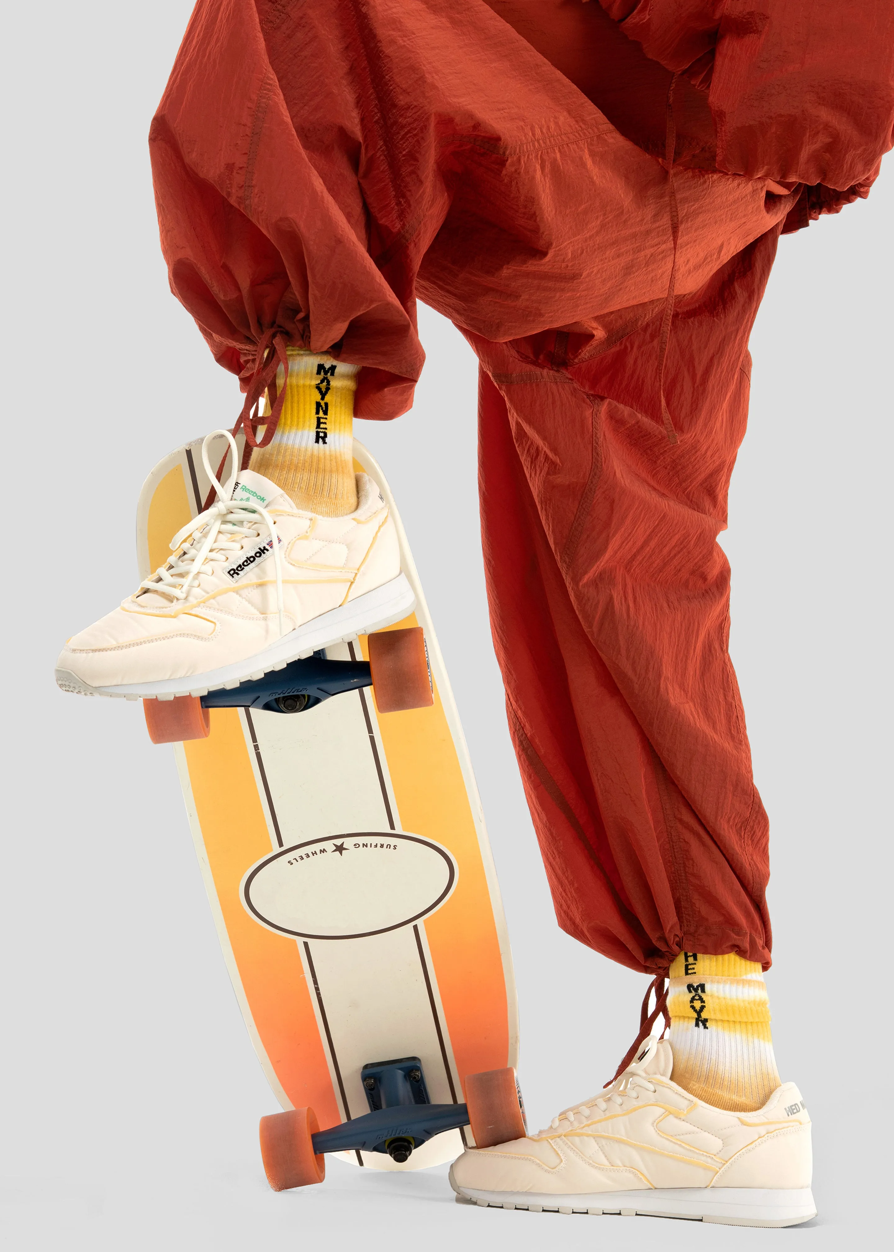 Hed Mayner x Reebok Double Socks - White/Yellow sold by Frankie Shop product image thumbnail 2