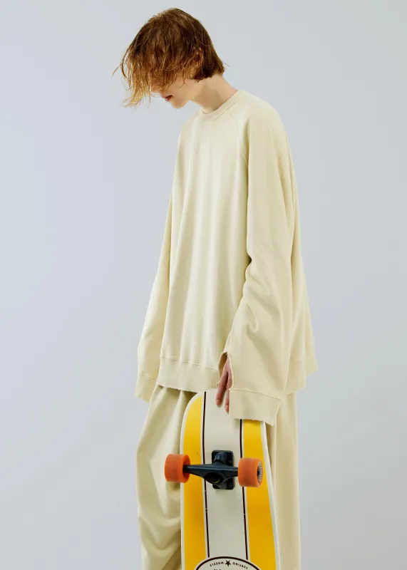 Hed Mayner x Reebok Oversized Crewneck Sweater - Washed Sand made by Frankie Shop