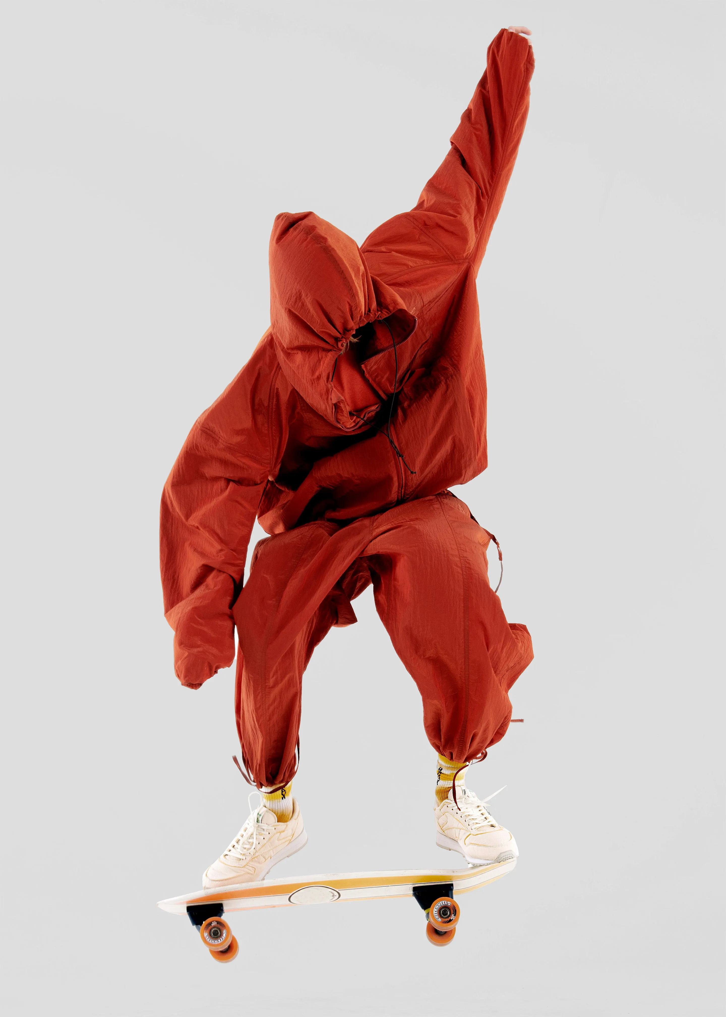 Hed Mayner x Reebok Hooded Padded Parka - Rust sold by Frankie Shop product image thumbnail 3