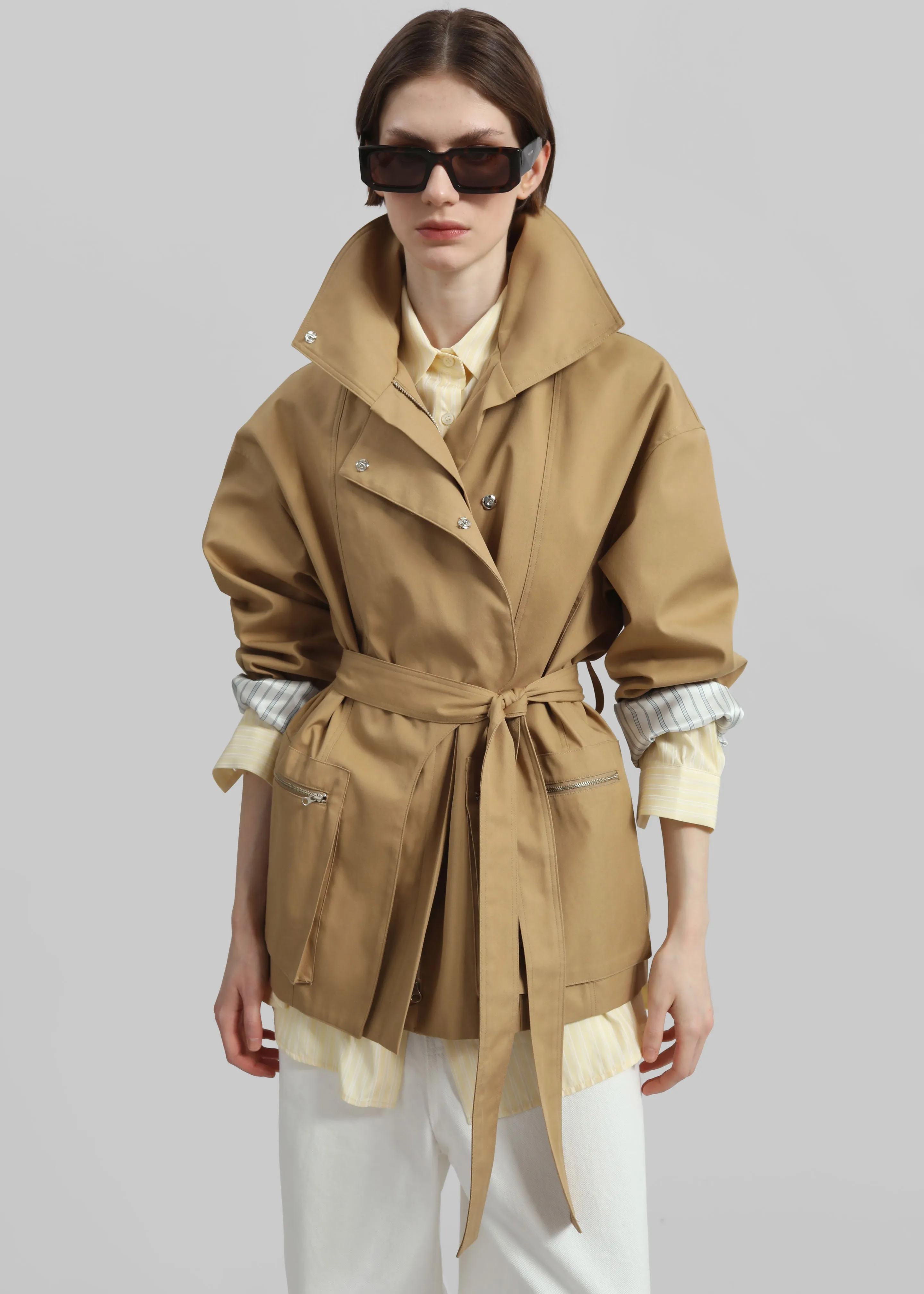 Norris Short Trench - Beige sold by Frankie Shop product image thumbnail 5