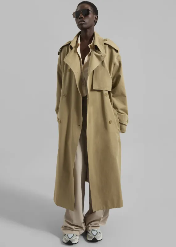Nabesna Trench Coat - Beige sold by Frankie Shop