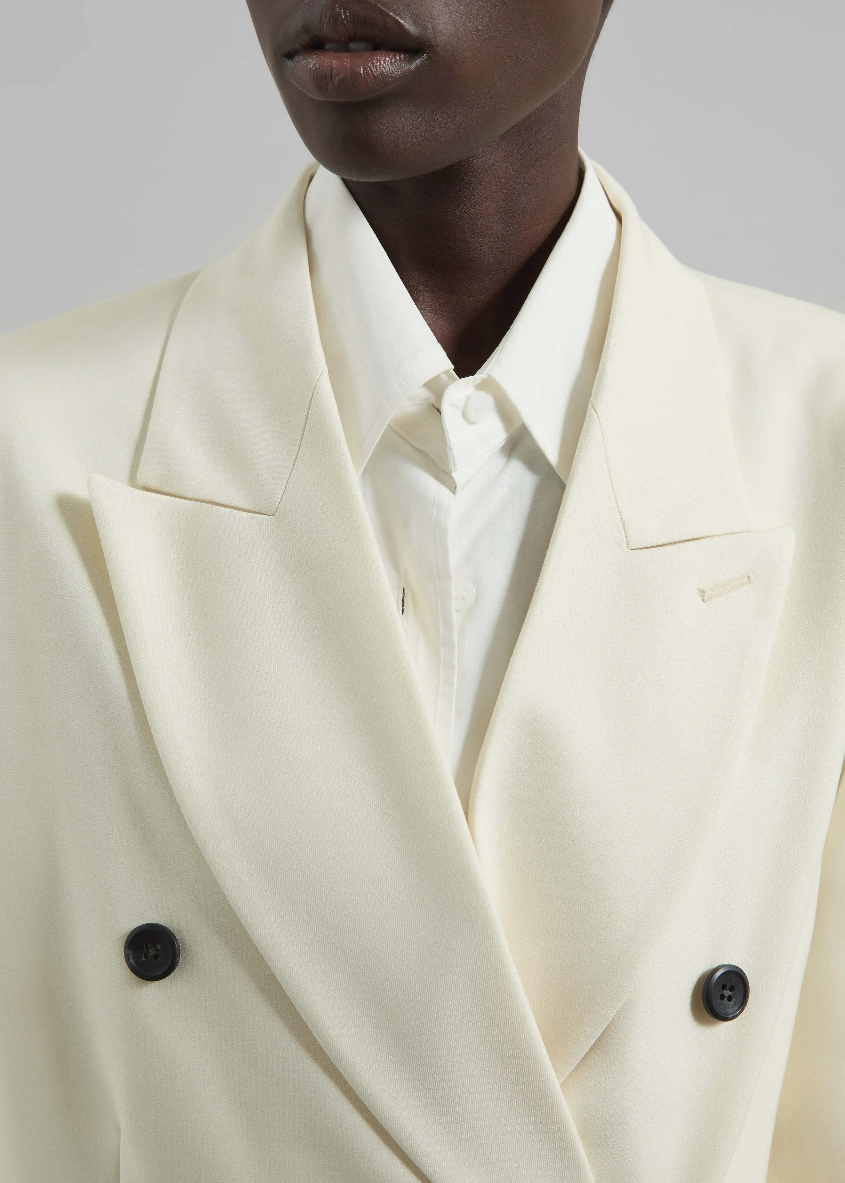 Gavle Double-Breasted Blazer - Ivory sold by Frankie Shop product image thumbnail 3