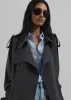 Veyron Trench Coat - Storm Grey sold by Frankie Shop
