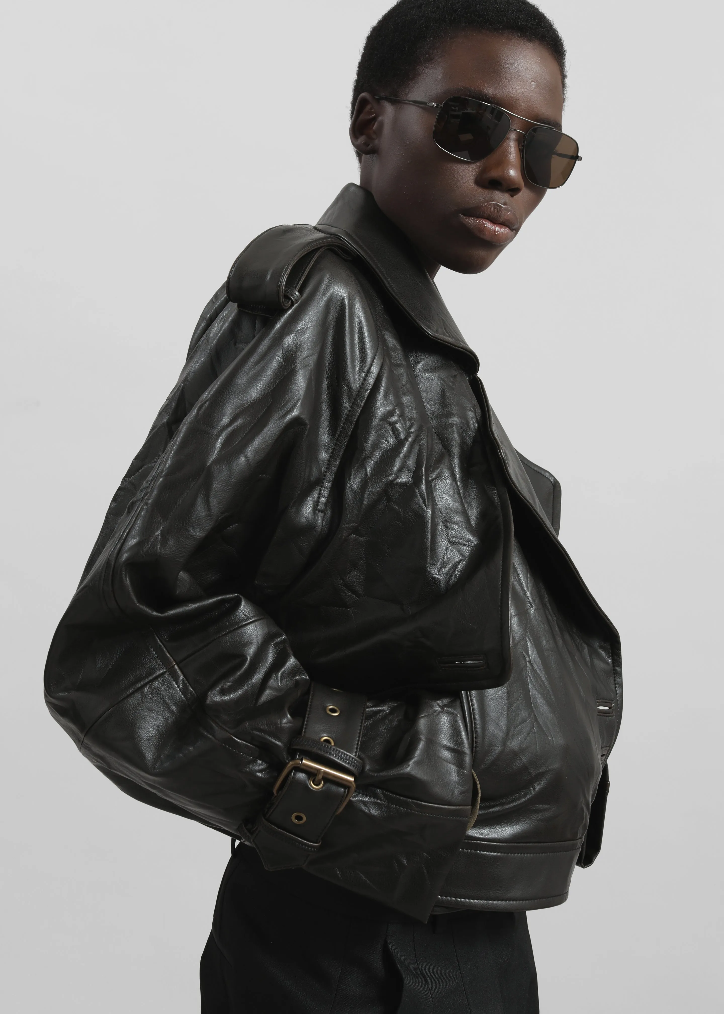 Gudu Jacket #07 - Brown sold by Frankie Shop product image thumbnail 3