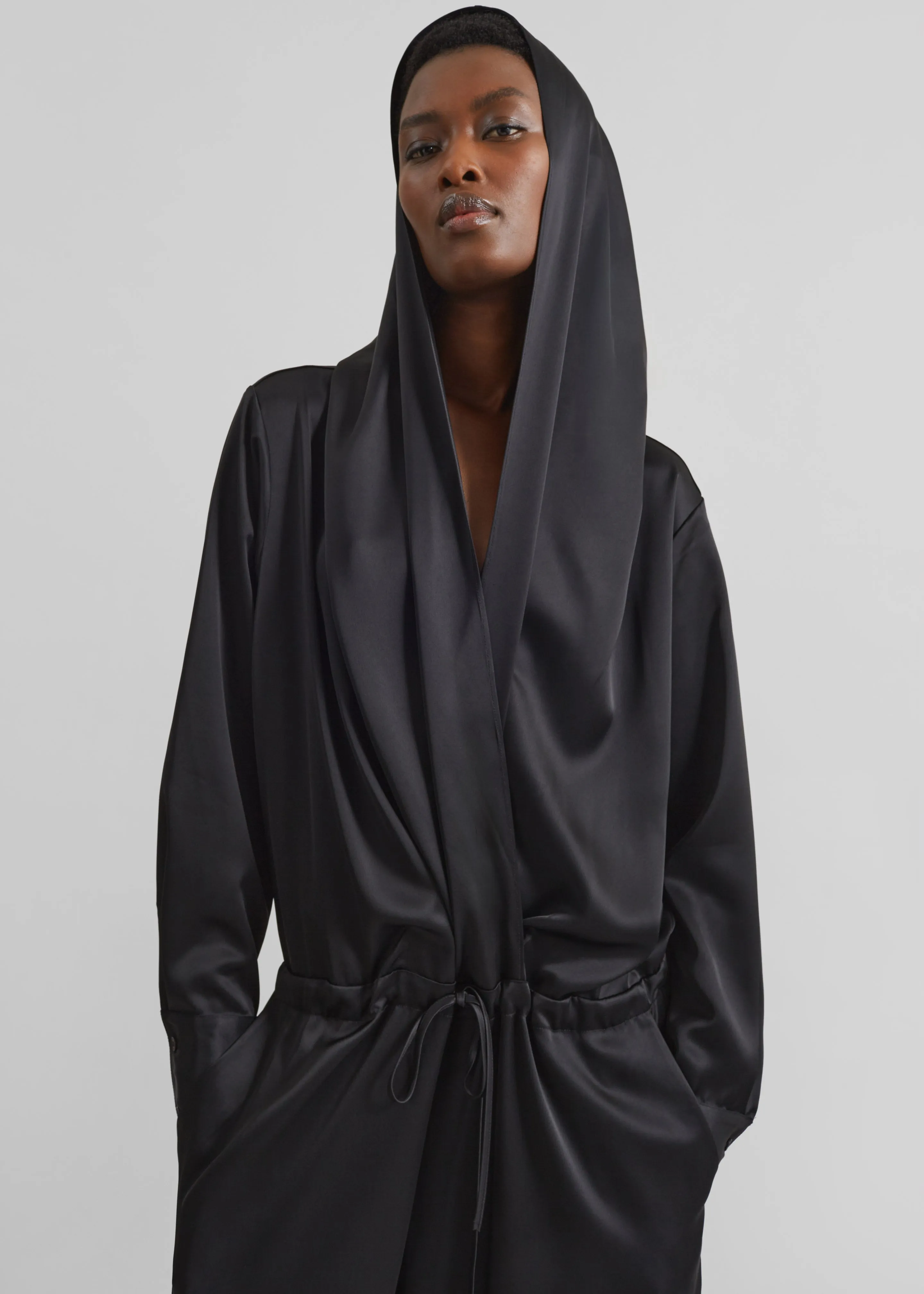 Jesmond Hooded Jumpsuit - Black sold by Frankie Shop