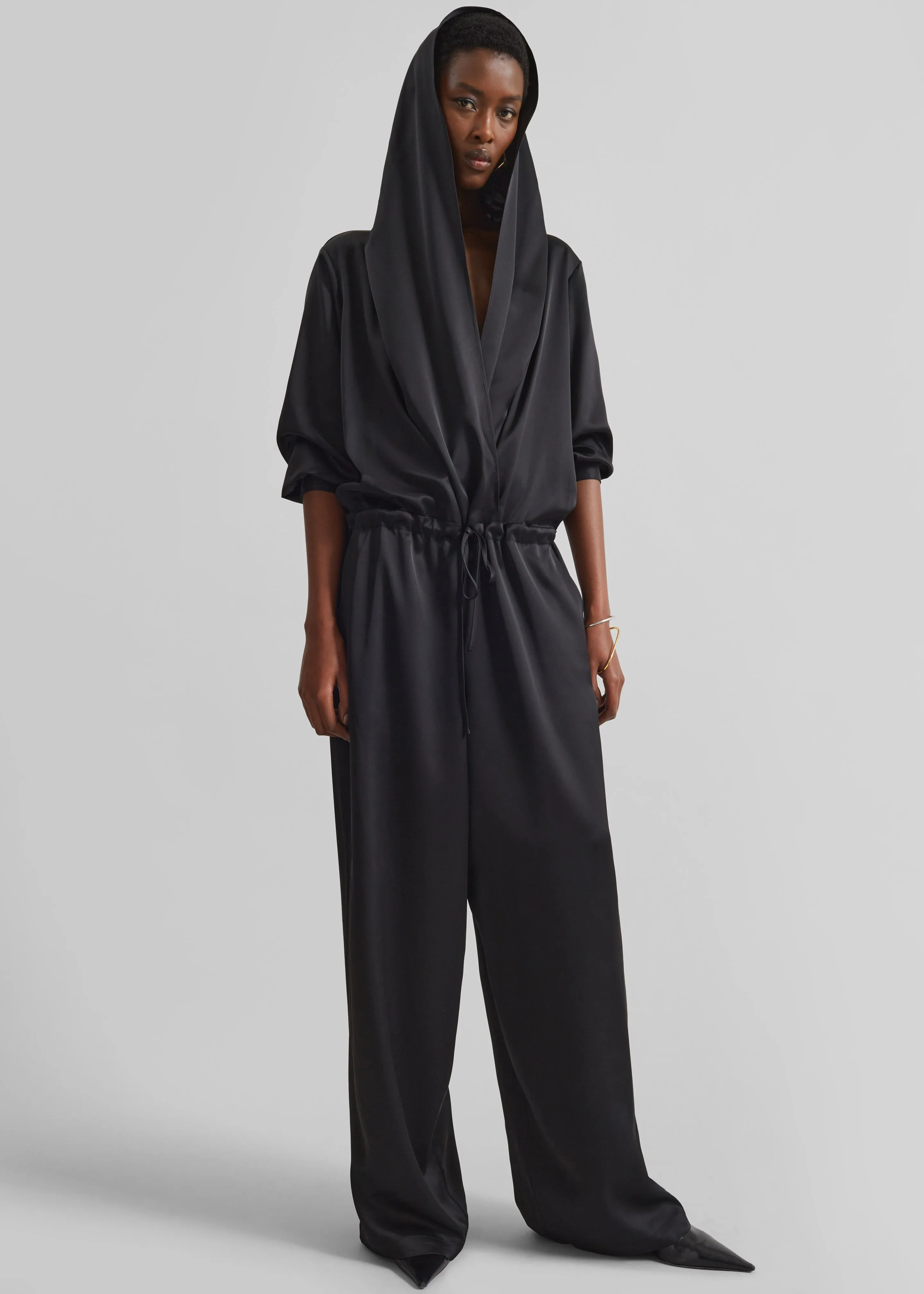 Jesmond Hooded Jumpsuit - Black sold by Frankie Shop product image thumbnail 3