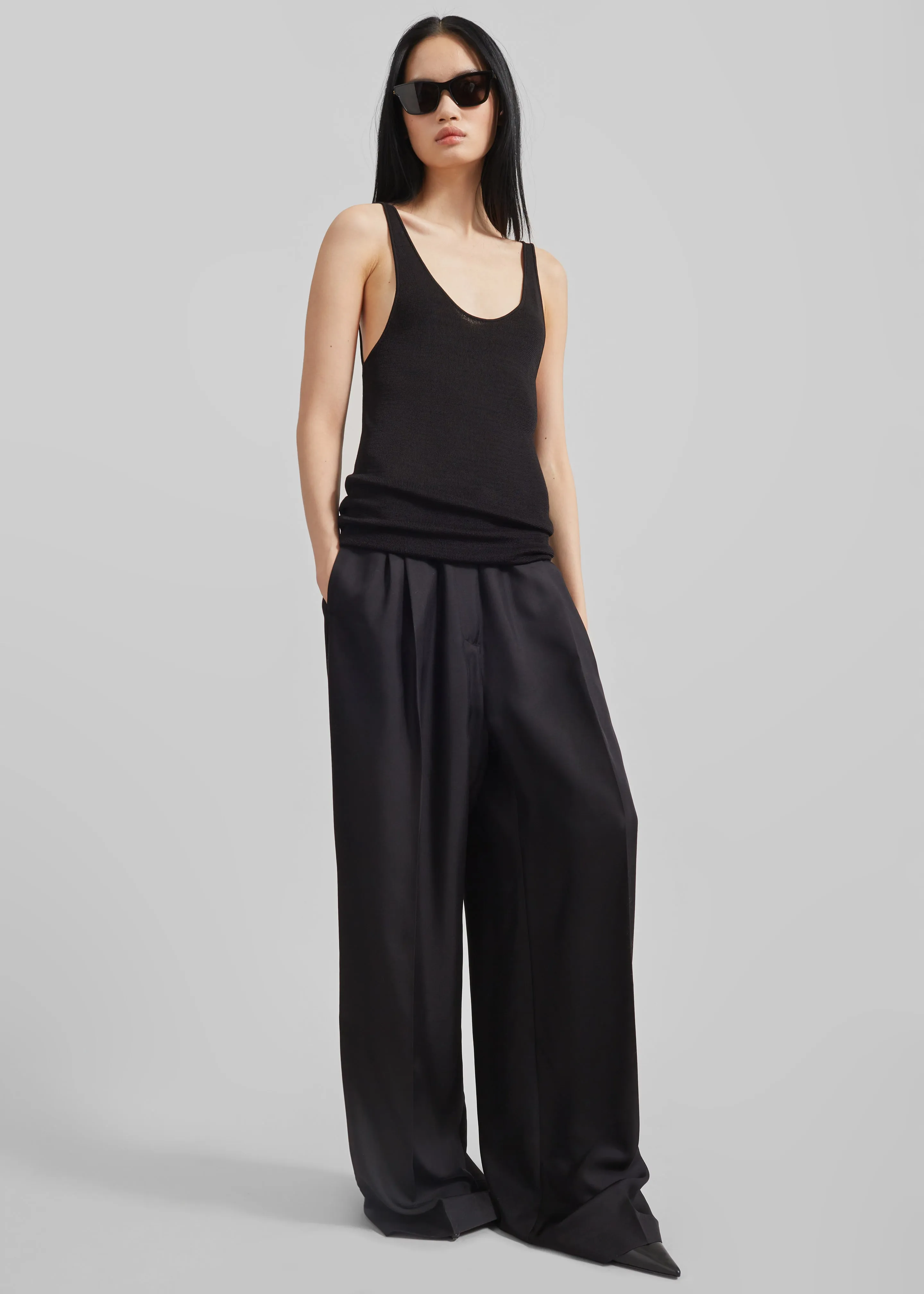 Rivo Knit Tank Top - Black sold by Frankie Shop product image thumbnail 5