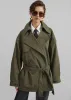 Mavis Oversized Short Trench - Khaki sold by Frankie Shop