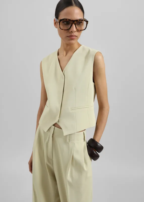 Varsen Vest - Pale Yellow made by Frankie Shop