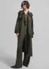 Marfa Pleated Silk Trousers - Khaki sold by Frankie Shop
