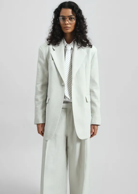 Yasmine Oversized Blazer - Mint made by Frankie Shop