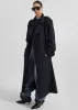 Salford Pinstripe Trench - Navy sold by Frankie Shop