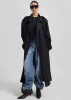 Salford Pinstripe Trench - Navy sold by Frankie Shop