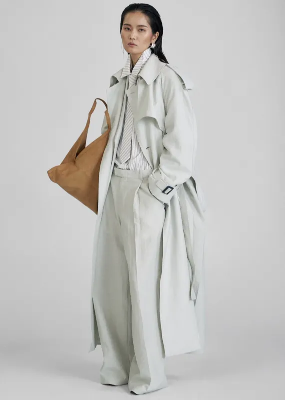 Yasmine Trench Coat - Mint sold by Frankie Shop