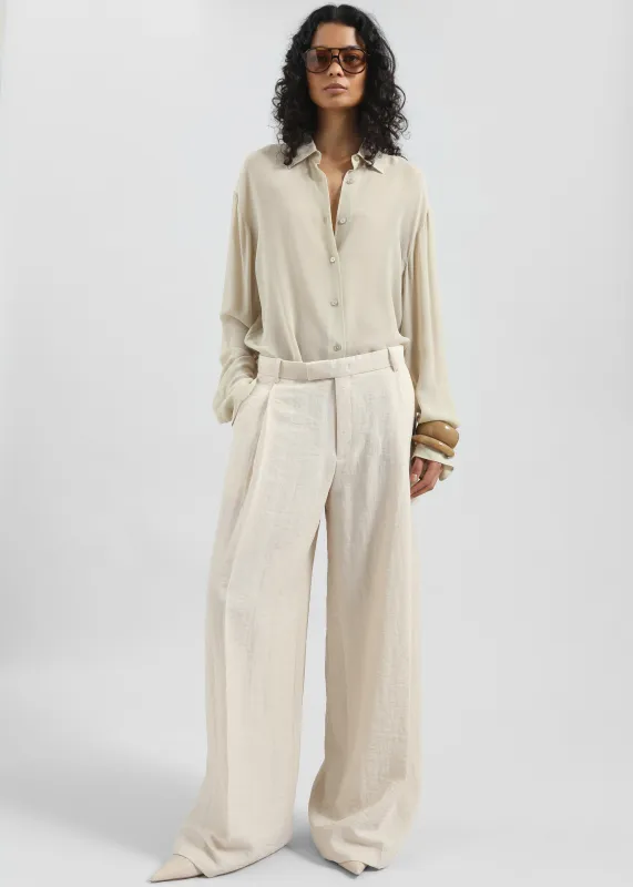 Yasmine Trousers - Light Beige sold by Frankie Shop