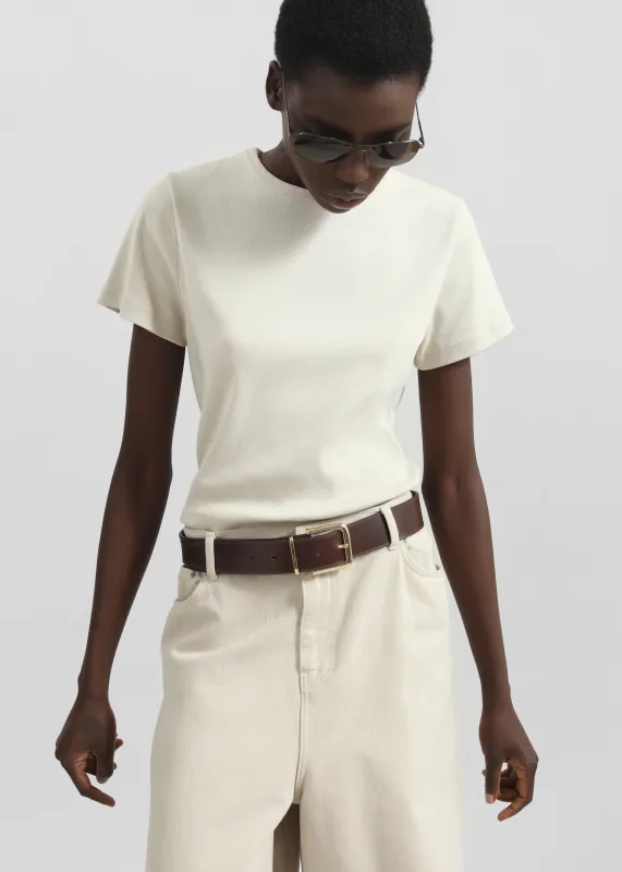 Eben Tee - Light Beige made by Frankie Shop