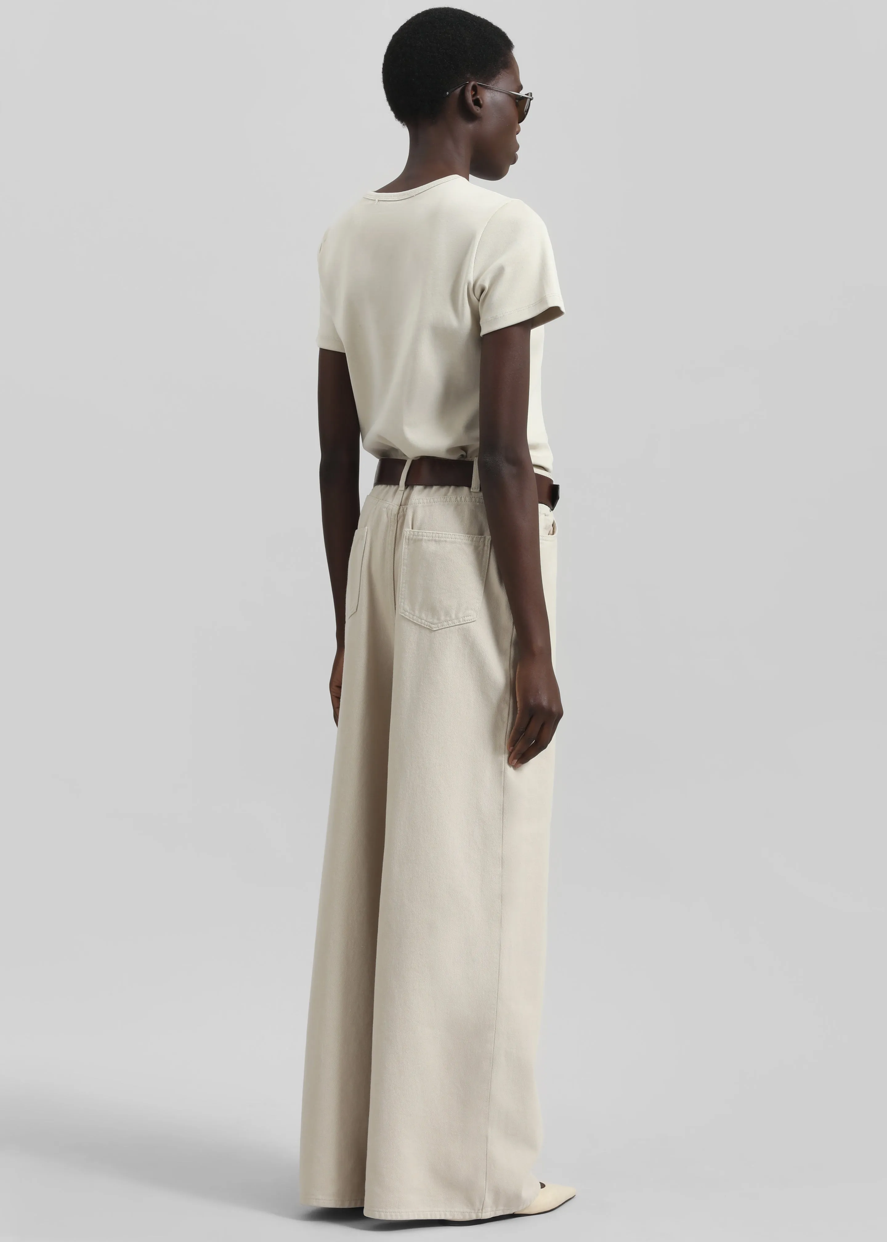 Eben Tee - Light Beige sold by Frankie Shop product image thumbnail 4