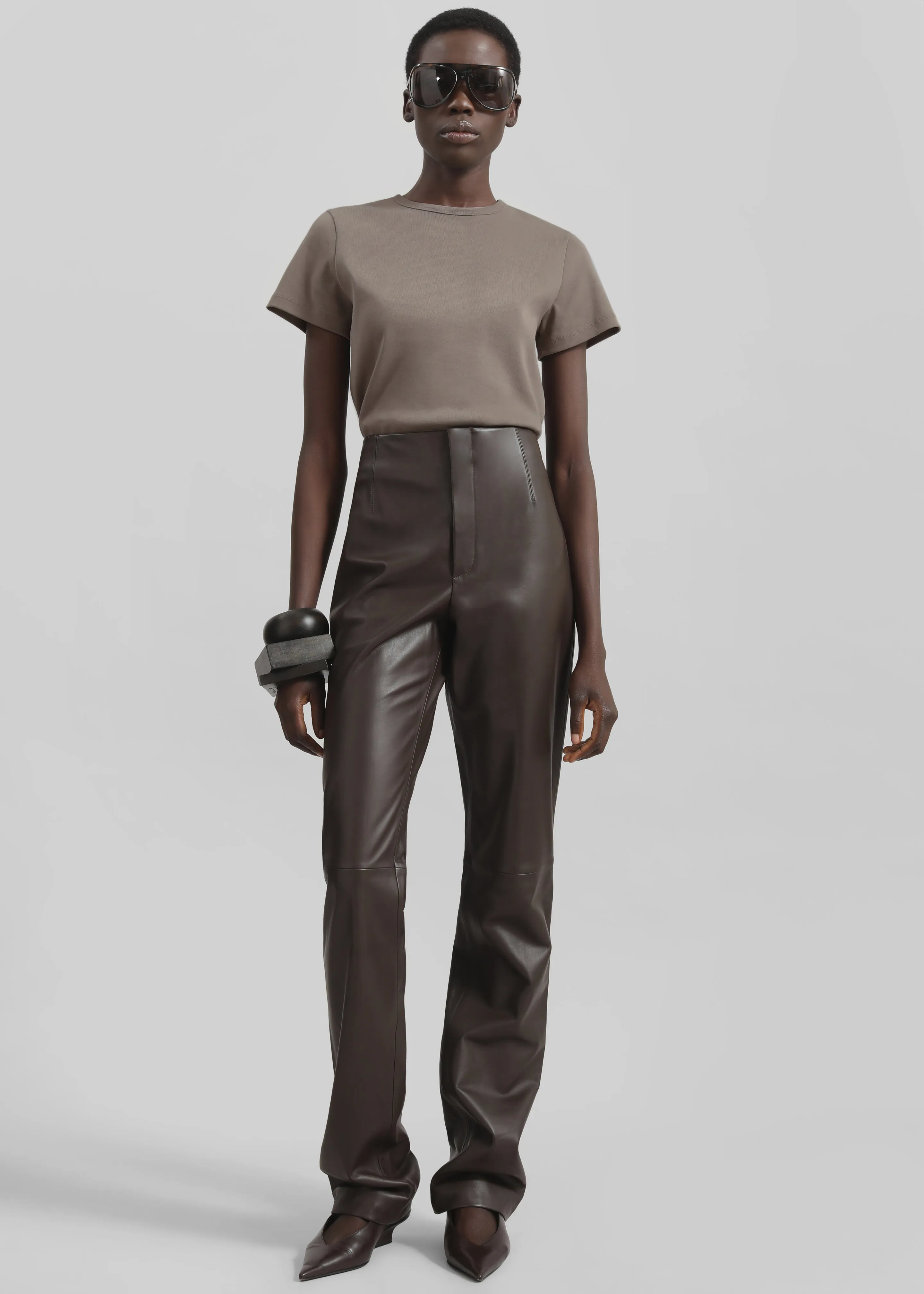 Eben Tee - Taupe sold by Frankie Shop product image thumbnail 2
