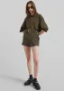 Lise Wool Blend Shorts - Khaki sold by Frankie Shop
