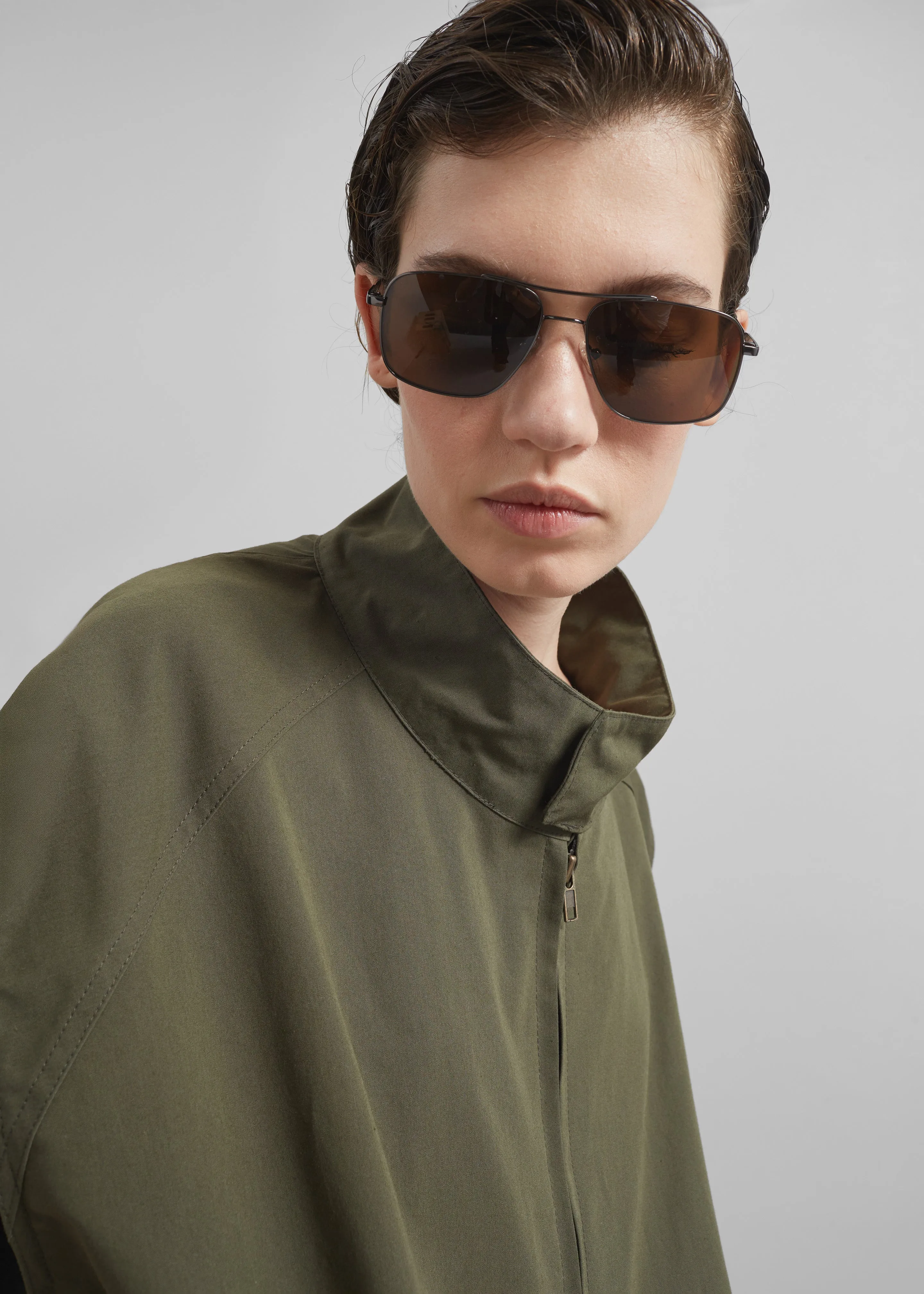 Caldain Sleeveless Jacket - Khaki sold by Frankie Shop product image thumbnail 3
