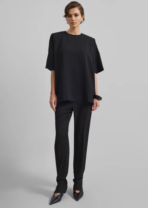 Callice Padded T-Shirt - Black sold by Frankie Shop