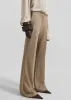 Maisie Bootcut Lyocell Pants - Taupe sold by Frankie Shop