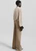 Maisie Bootcut Lyocell Pants - Taupe sold by Frankie Shop