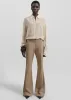 Maisie Bootcut Lyocell Pants - Taupe sold by Frankie Shop